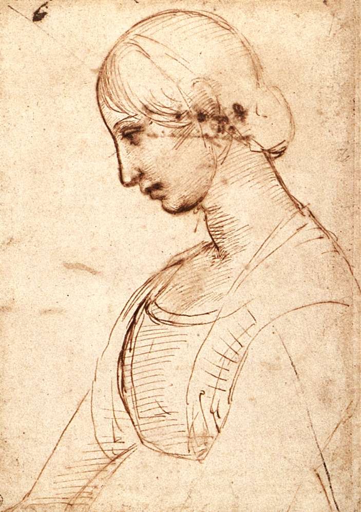 Waist-length Figure of a Young Woman by Raffaello Sanzio Raphael