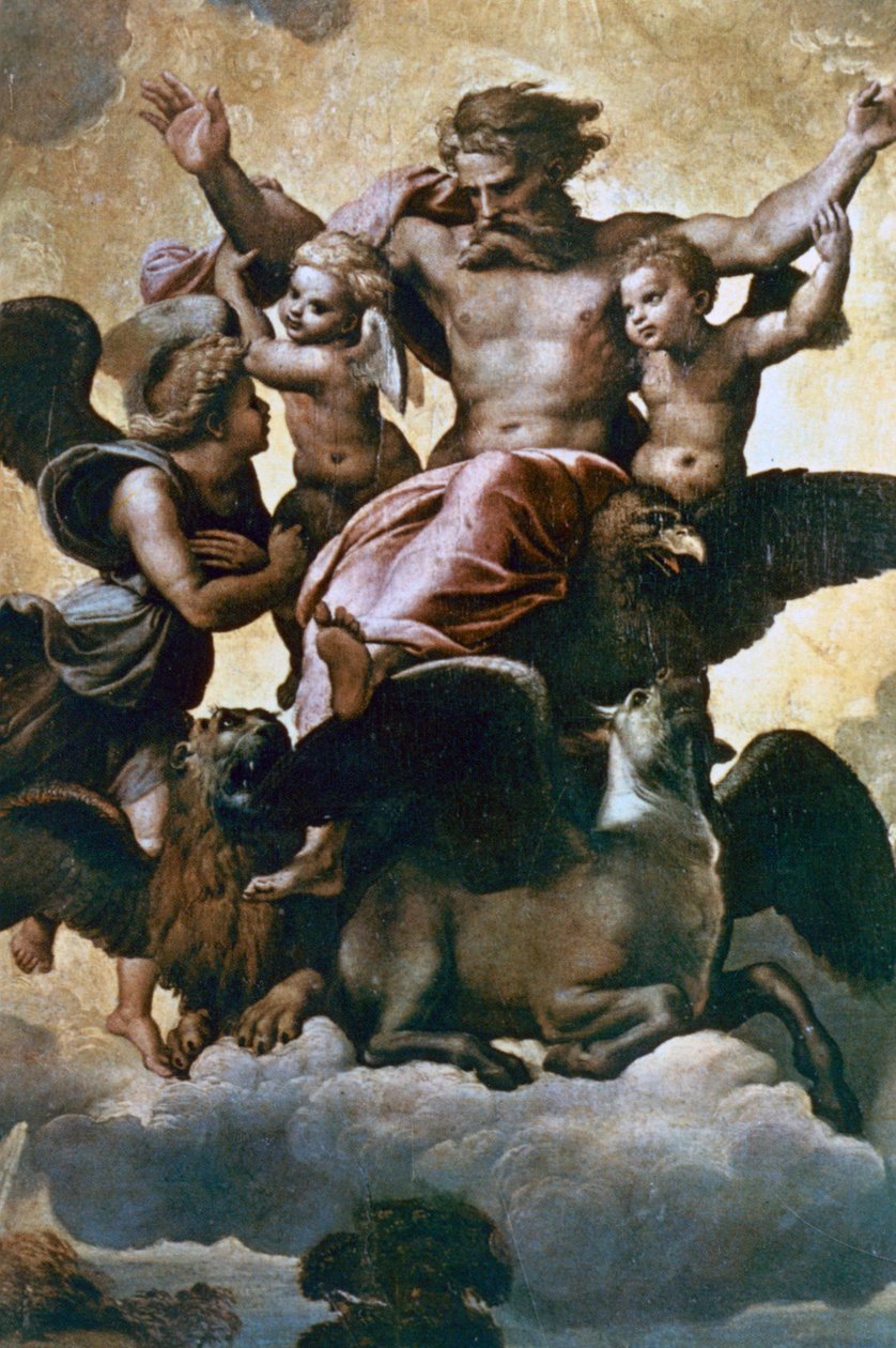Vision of Ezekiel by Raffaello Sanzio Raphael