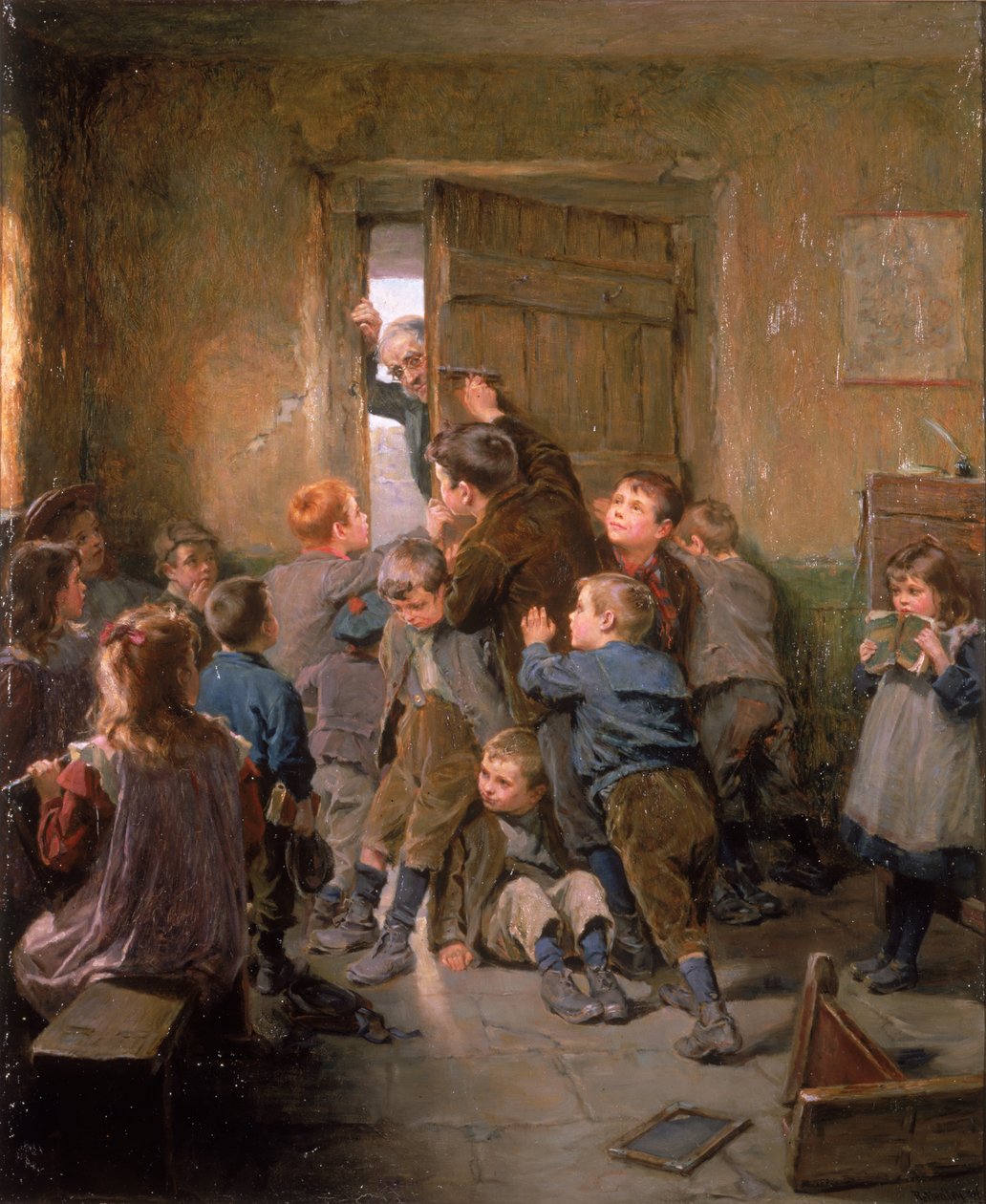 Barred Out (29th May), 1896 by Ralph Hedley