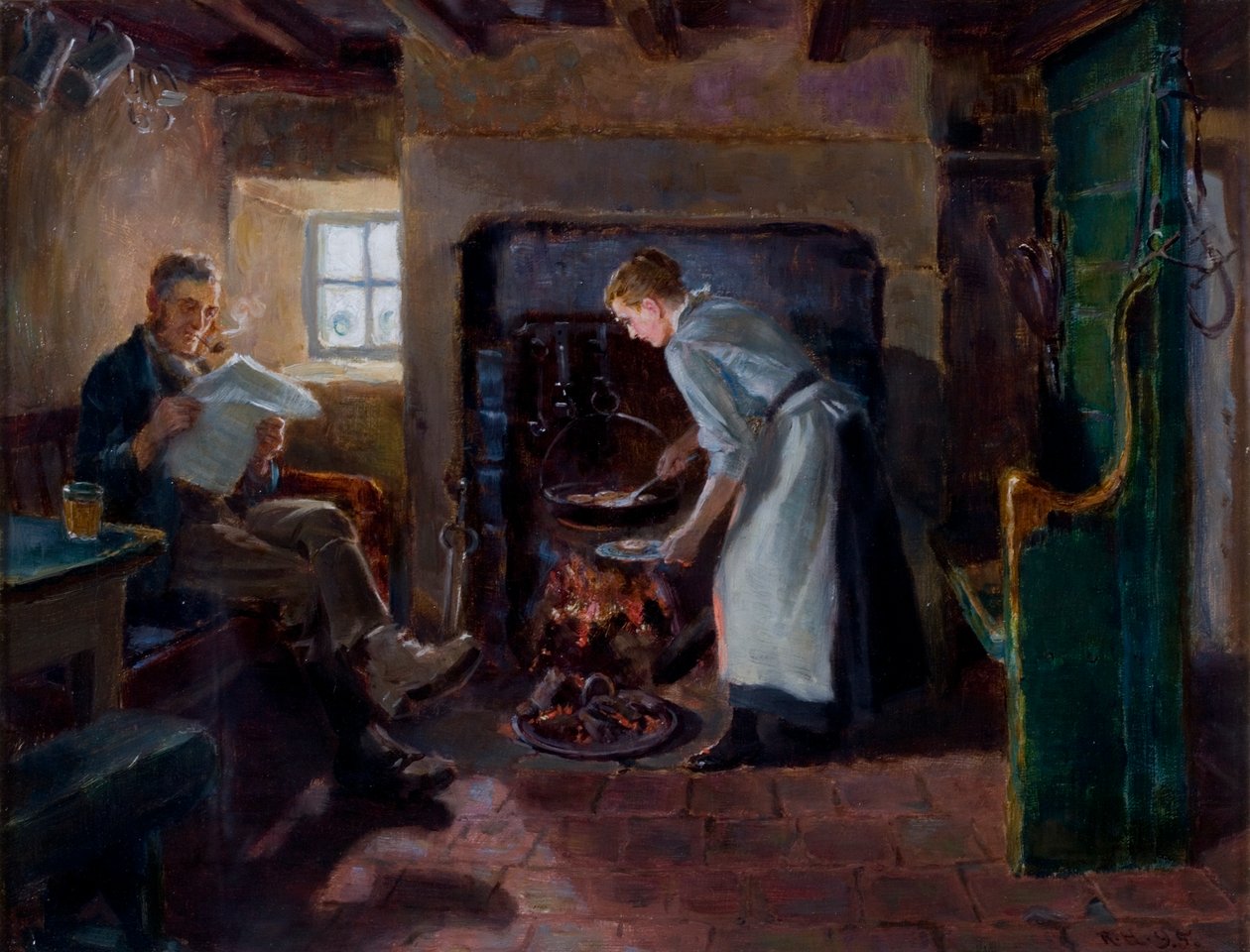 Meal Time by Ralph Hedley