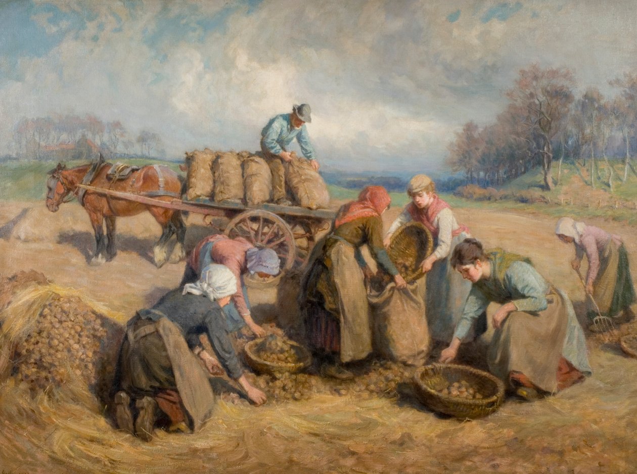 Potato Gatherers, Northumberland, 1903 by Ralph Hedley
