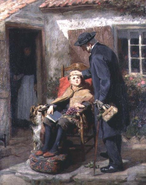 The Convalescent or The Pastor by Ralph Hedley
