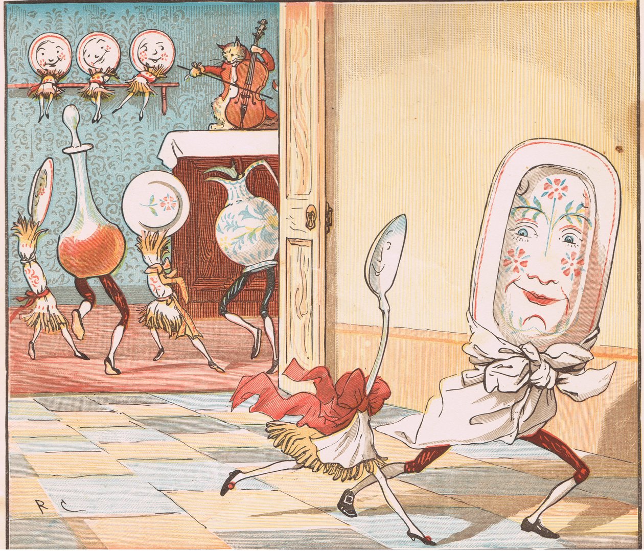 And the Dish Ran Away with the Spoon by Randolph Caldecott