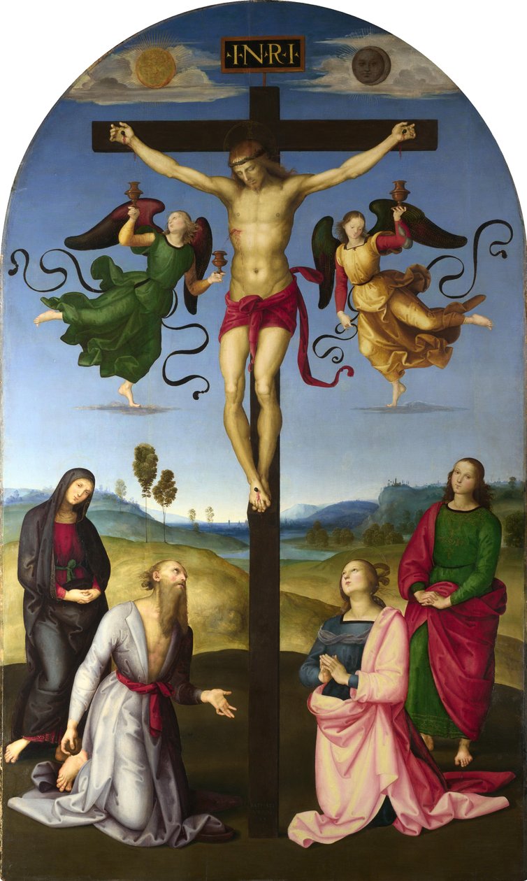 The Crucified Christ with the Virgin Mary, Saints and Angels (The Mond Crucifixion) by Raffaello Sanzio Raphael
