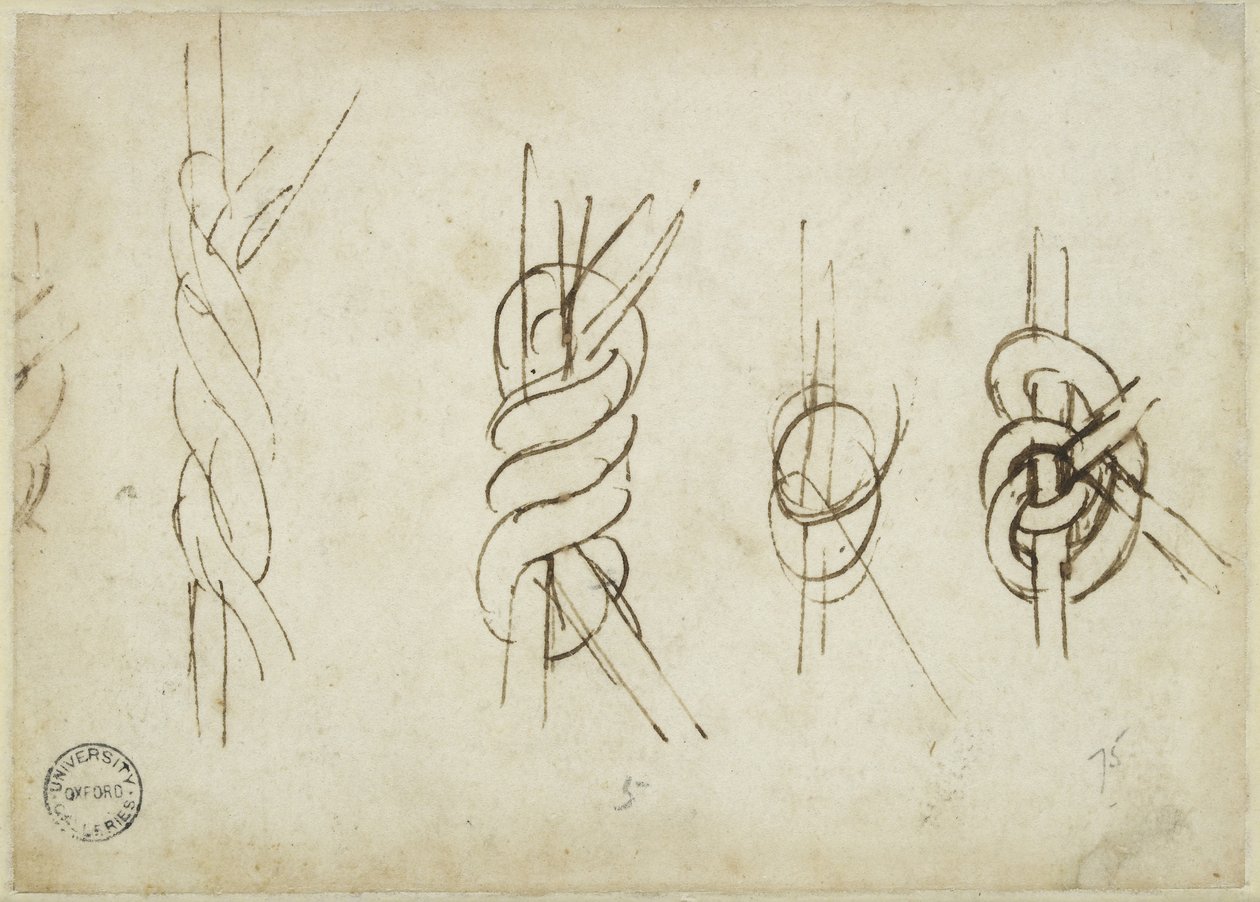 Five Sketches of Strapwork (Verso) by Raffaello Sanzio Raphael