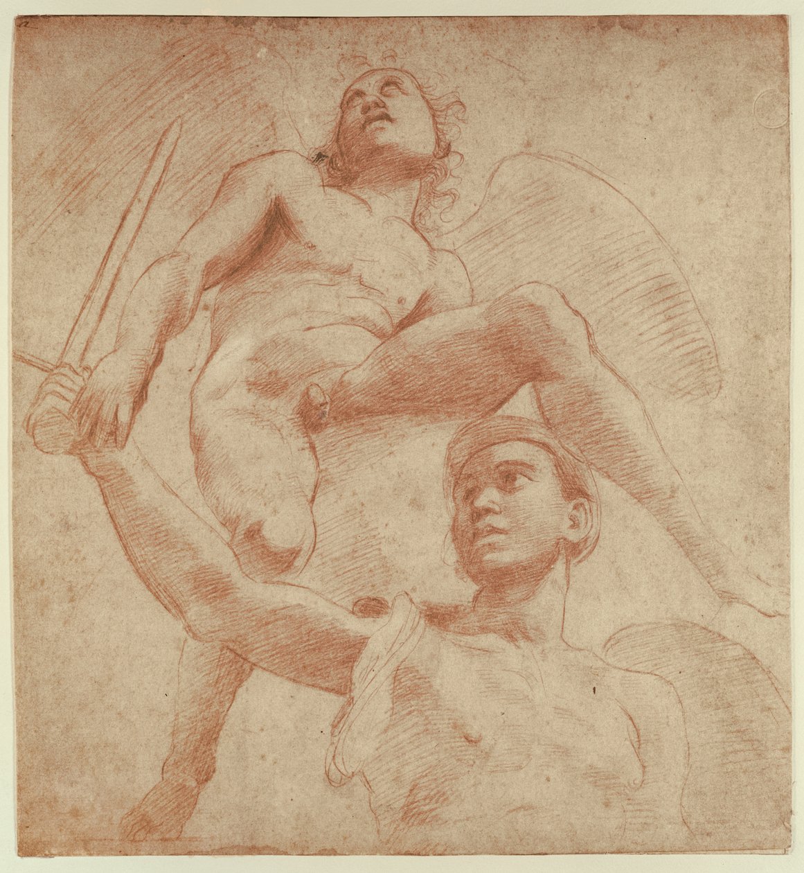 Angel and a Figure Representing the Planet Mars by after Raphael