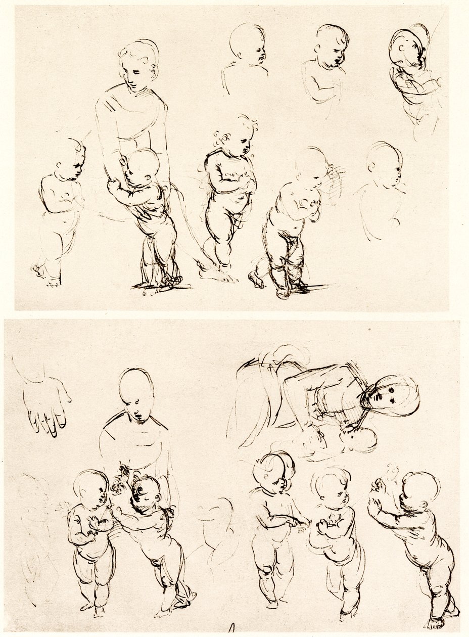 Various Designs for Madonna in the Countryside by Raffaello Sanzio Raphael