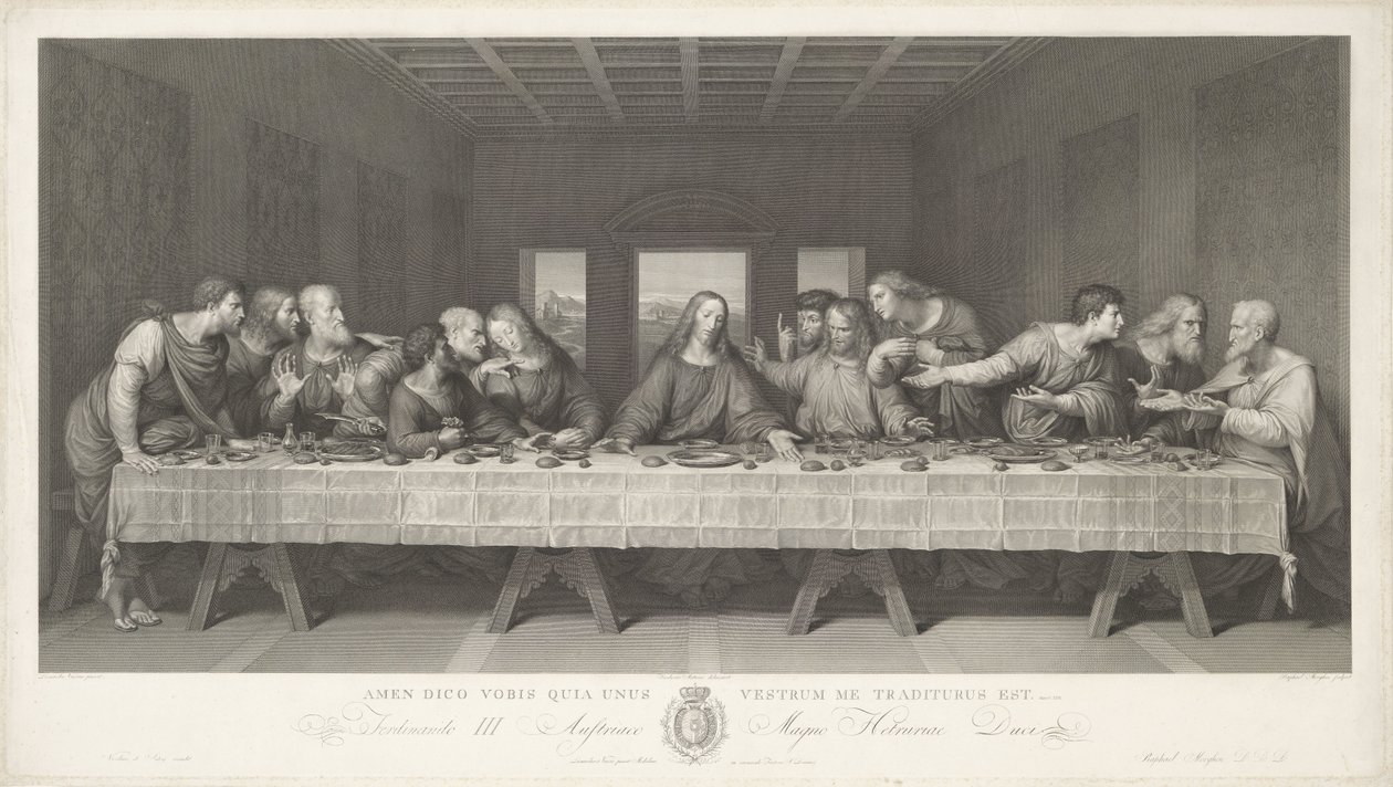 The Last Supper by Raphael Morghen