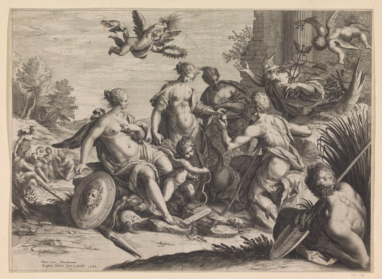 Judgment of Paris by Raphaël Sadeler (I)