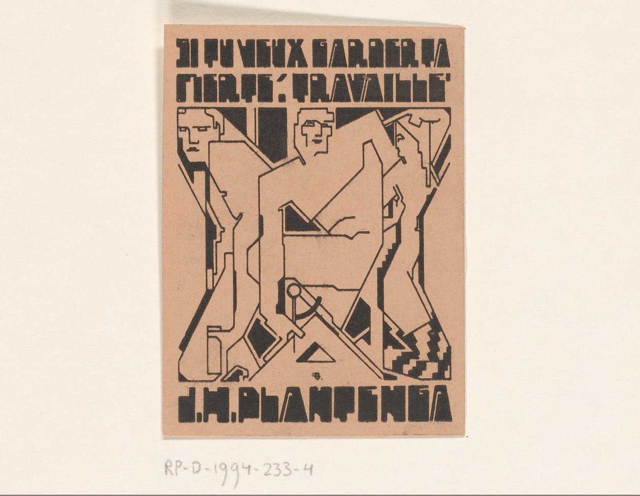 Ex Libris of J.H. Plantenga by Reijer Stolk
