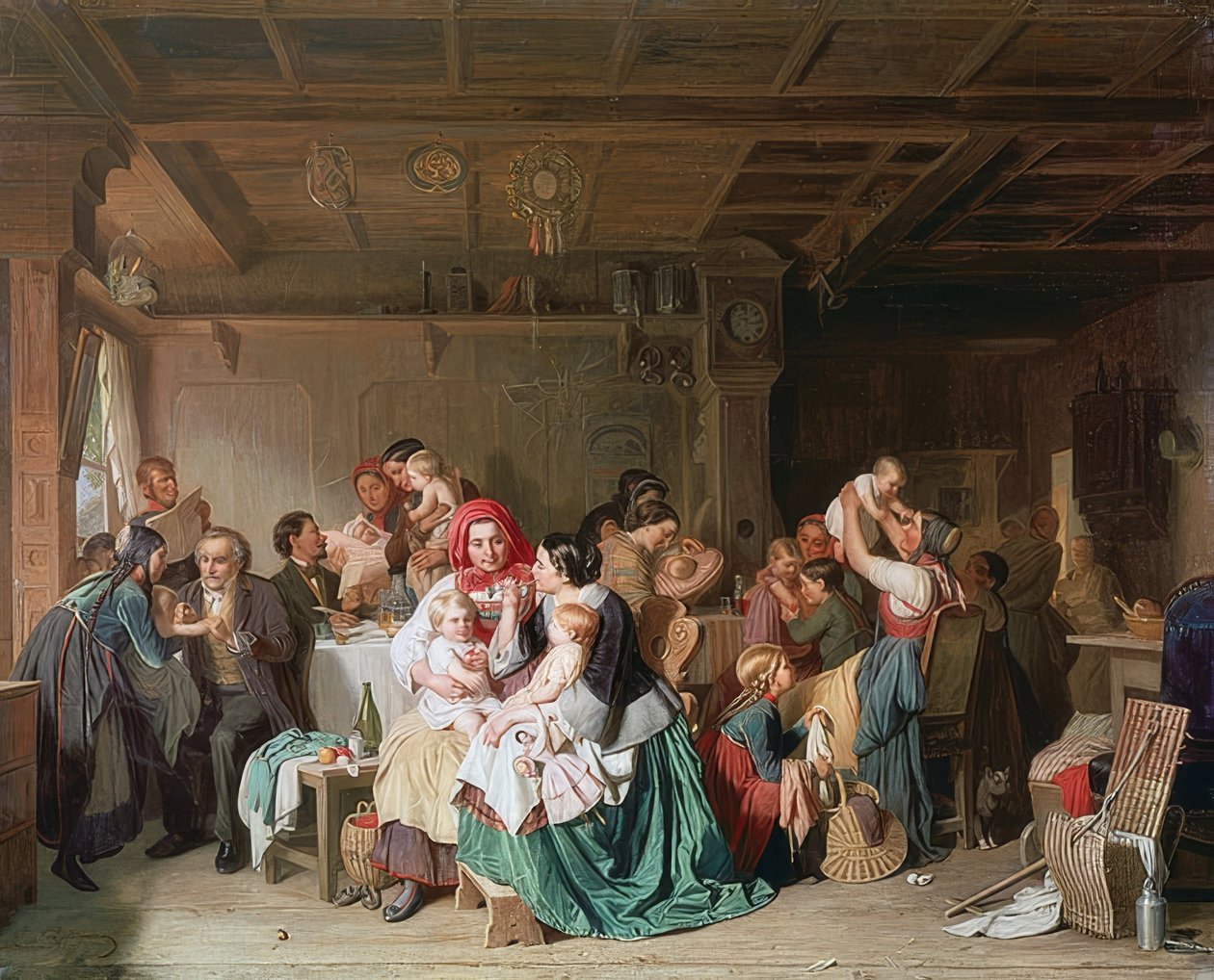 Vaccination Room. 1857 by Reinhard Sebastian Zimmermann