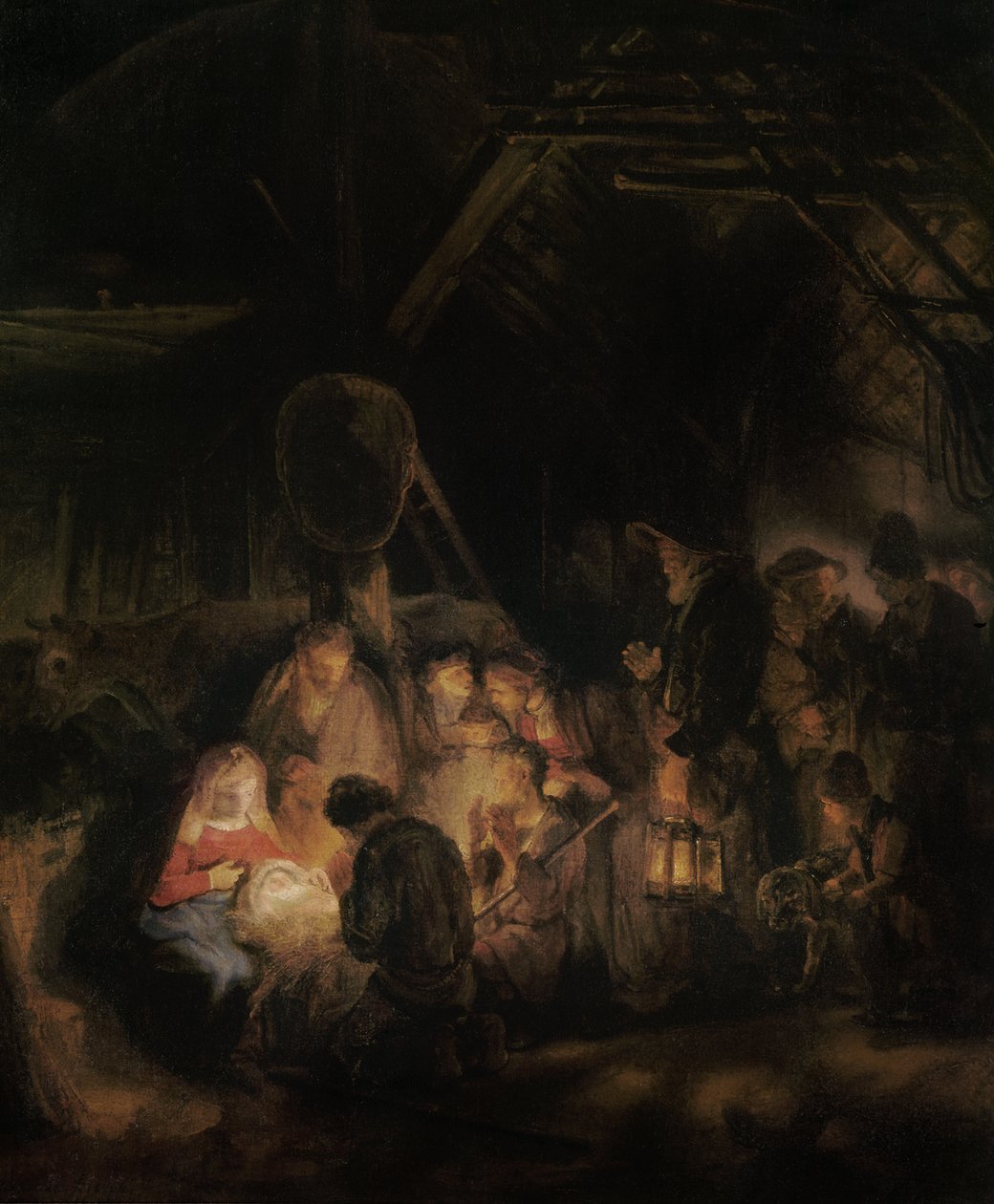 Adoration of the Shepherds by Rembrandt van Rijn