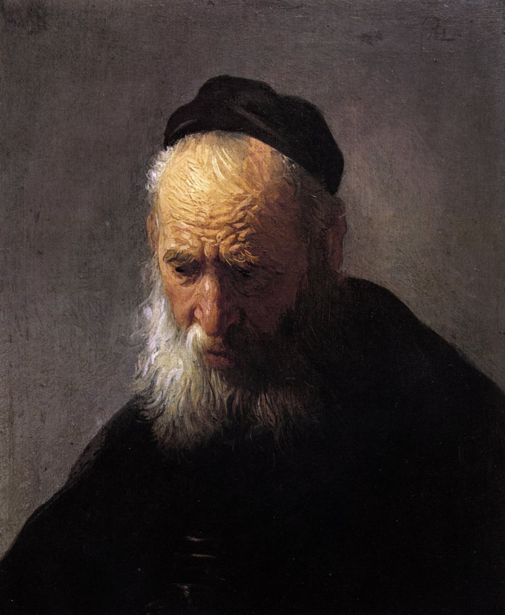 Head of an Old Man by Rembrandt van Rijn