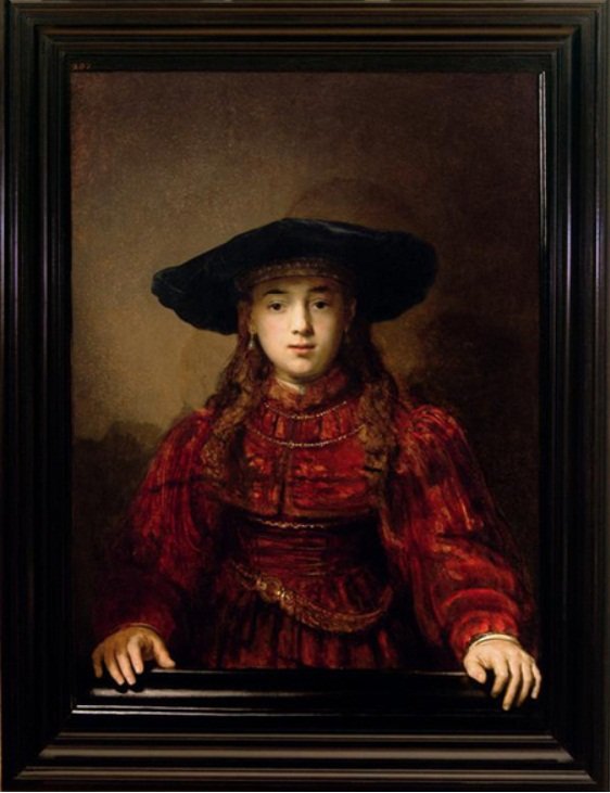 Girl in a Picture Frame by Rembrandt van Rijn