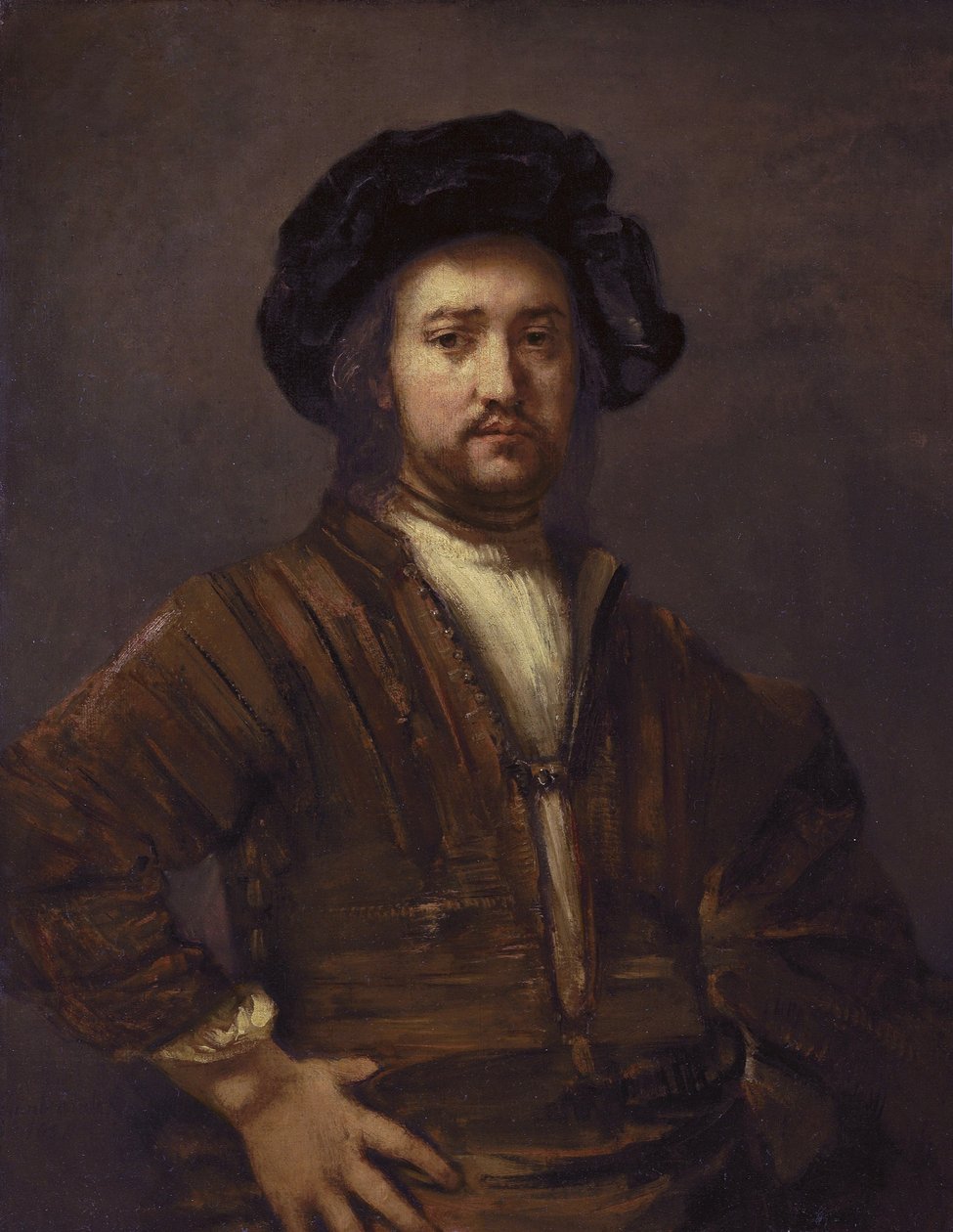 Portrait of a Man with Hands on Hips by Rembrandt van Rijn