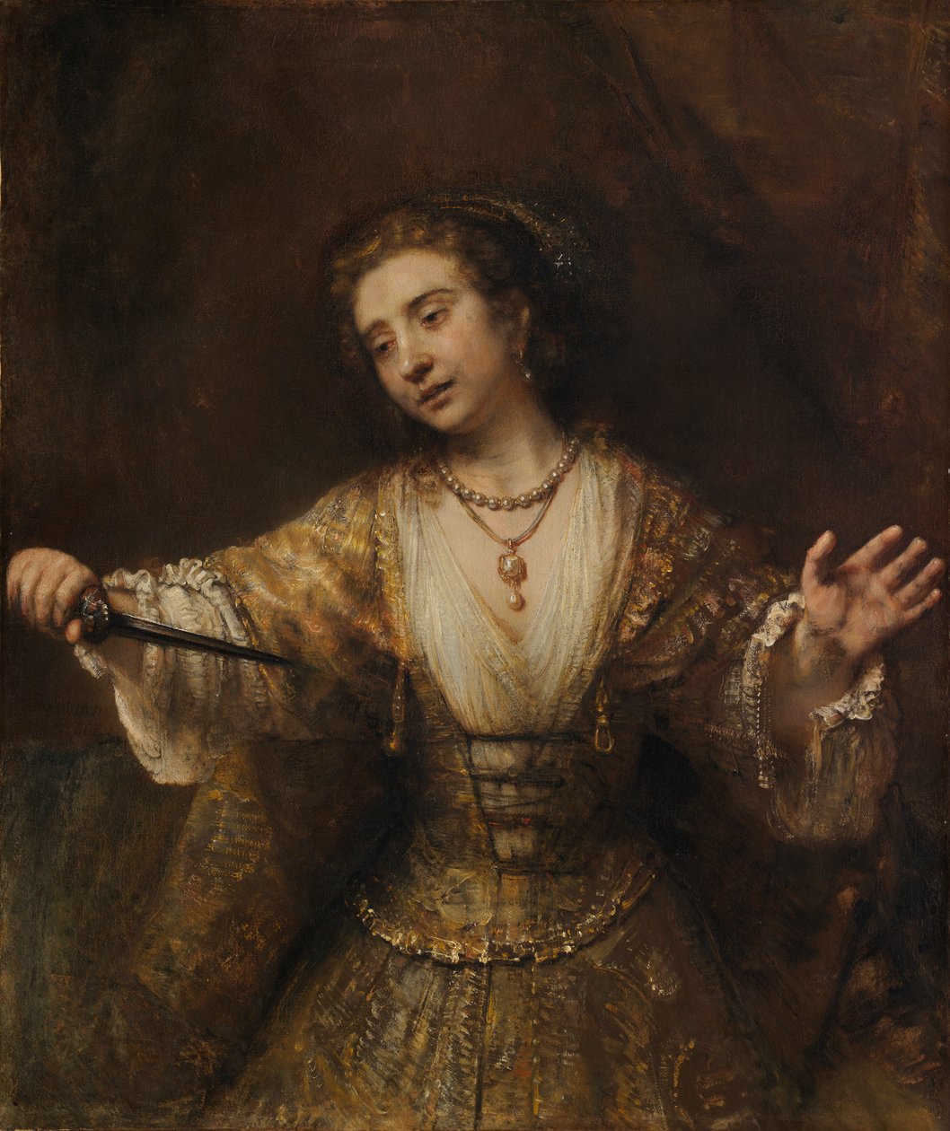 Lucretia by Rembrandt van Rijn