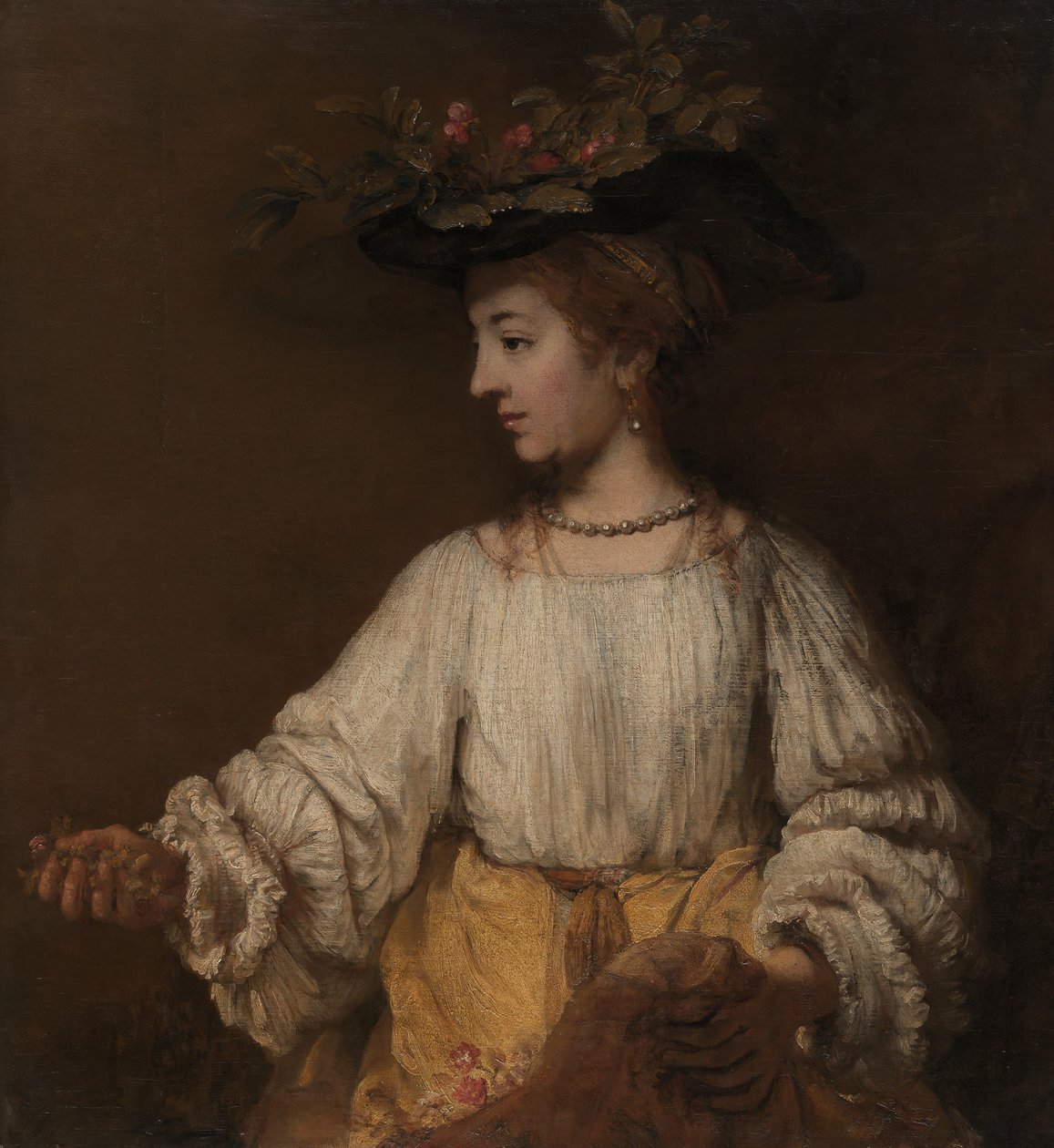 Flora by Rembrandt van Rijn