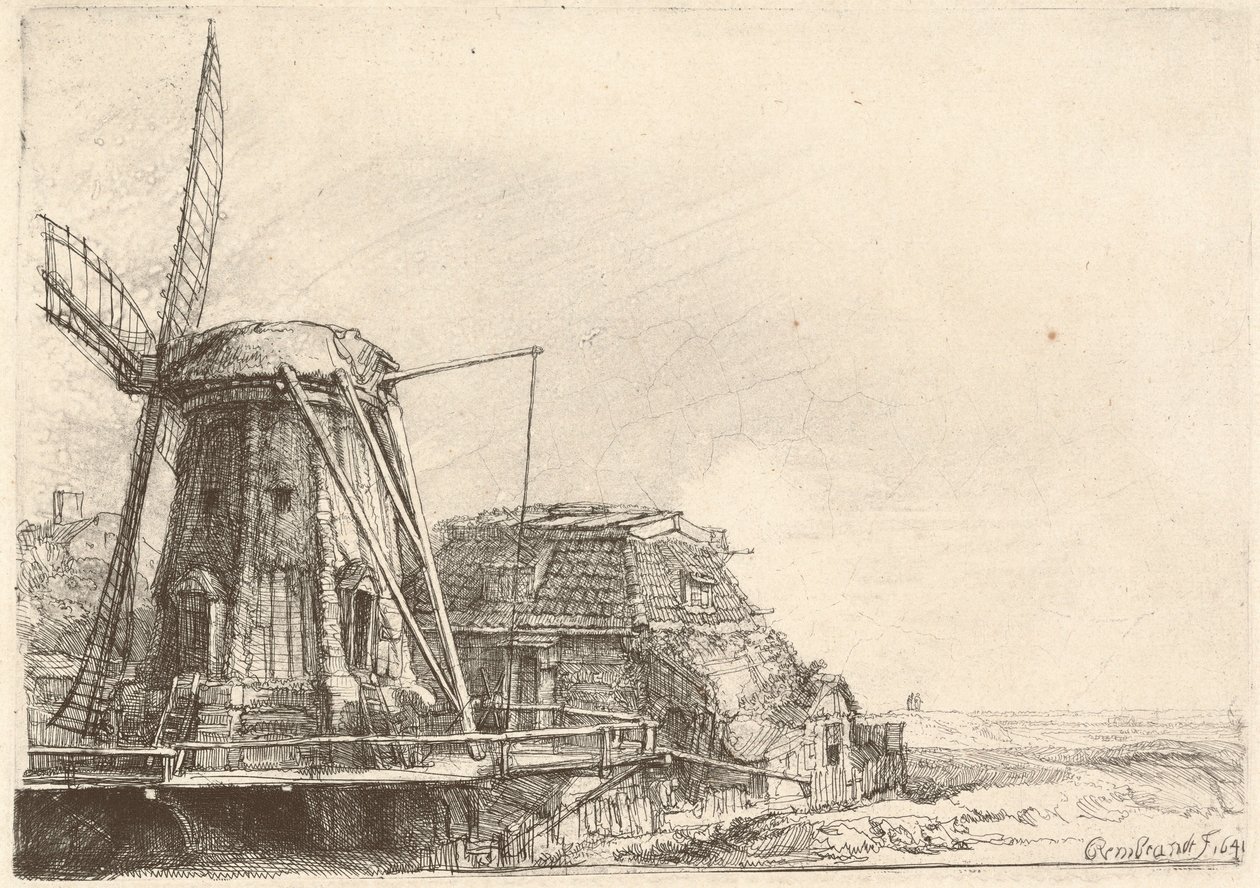 The Windmill by Rembrandt van Rijn
