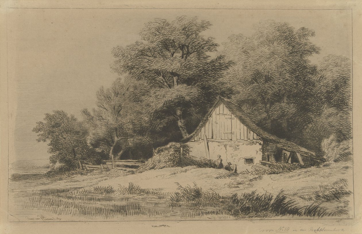 Barn by the Waterside by Remigius Adrianus Haanen