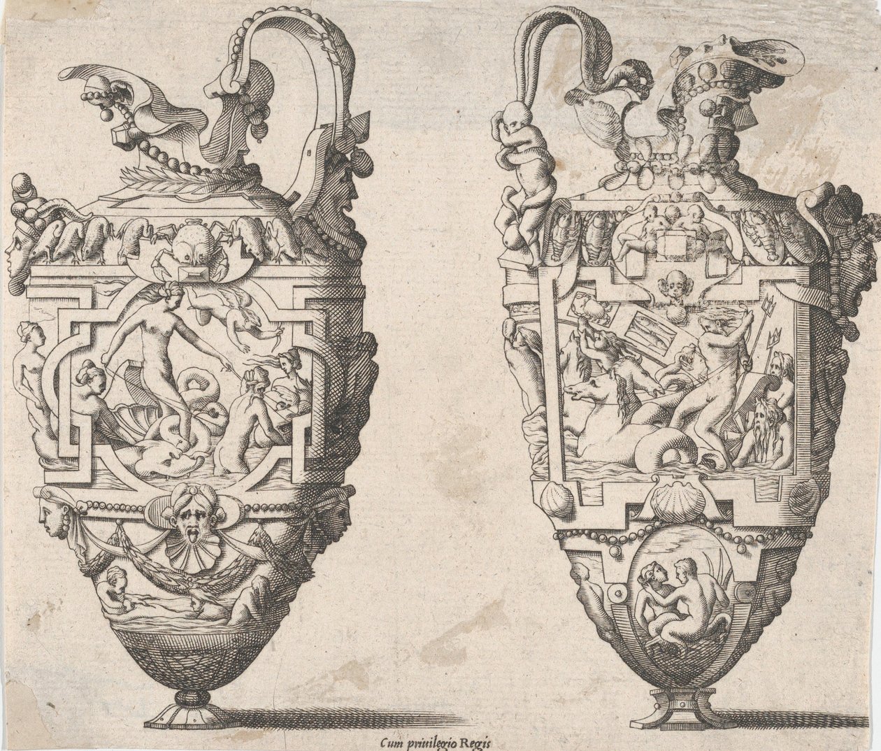 Two Vases by Rene Boyvin