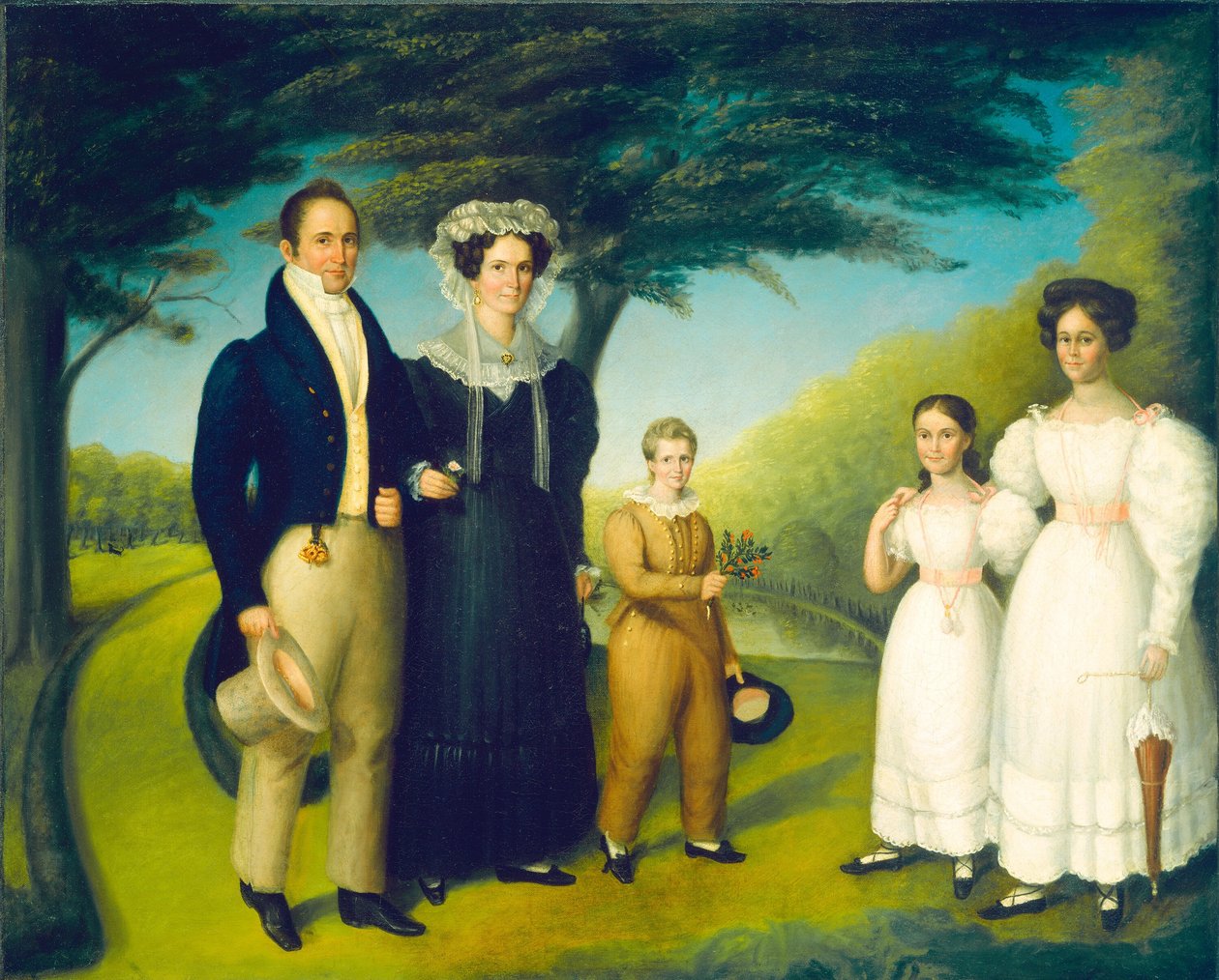 Dr. John Safford and Family by Reuben Rowley