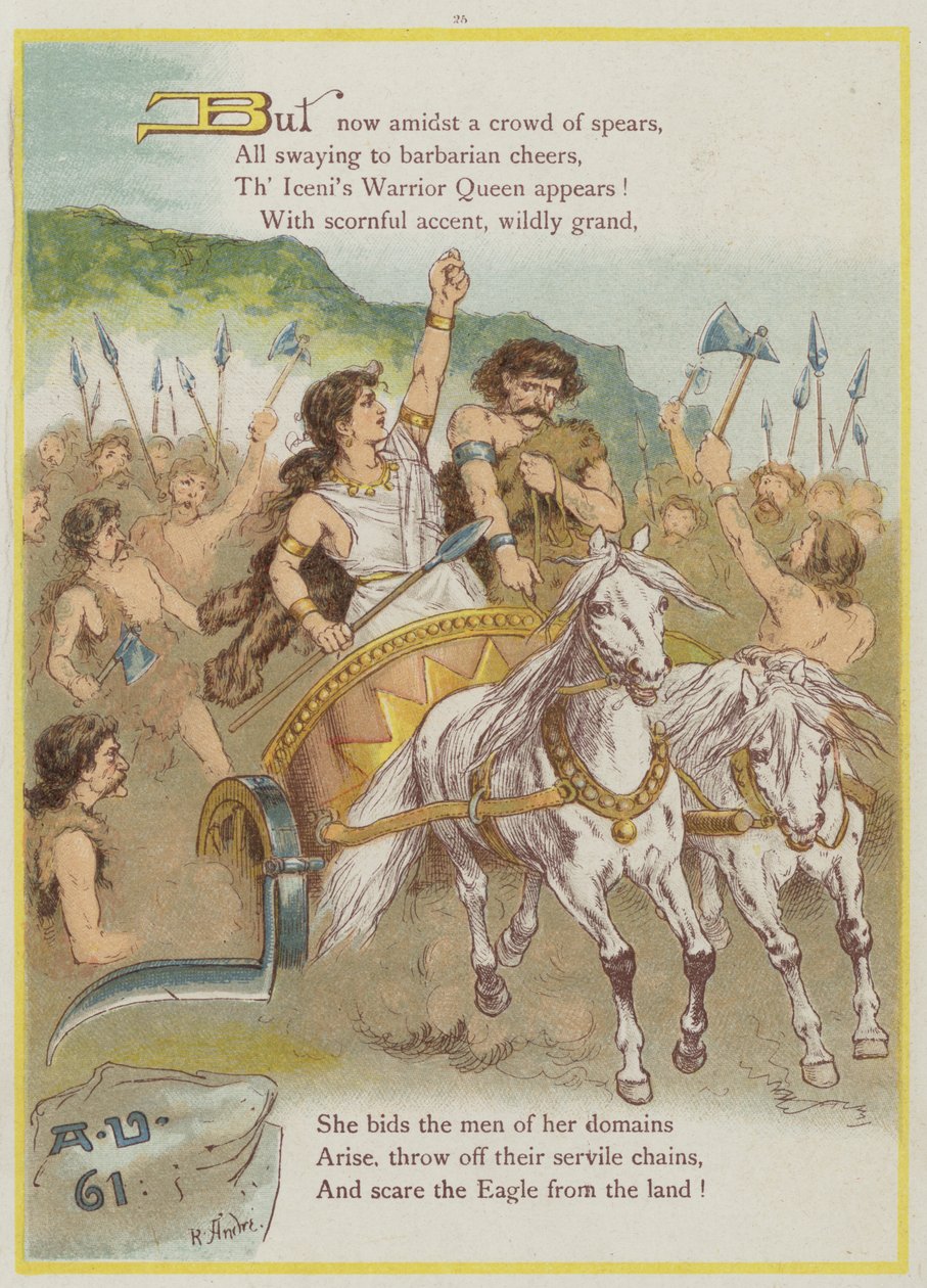 Page from Upstream by Richard Andre, Boadicea by Richard Andre