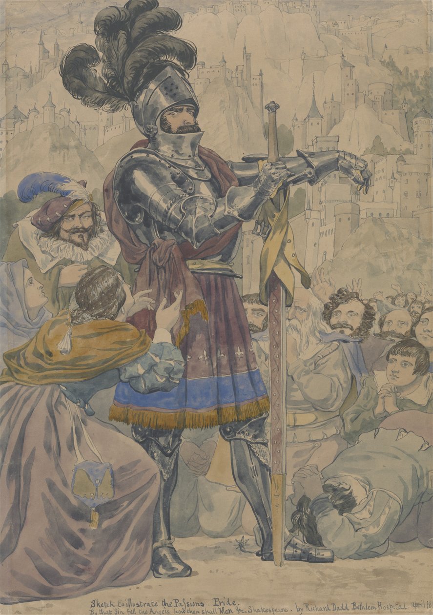 Sketch to Illustrate the Passions: Pride, c.1853-55 by Richard Dadd