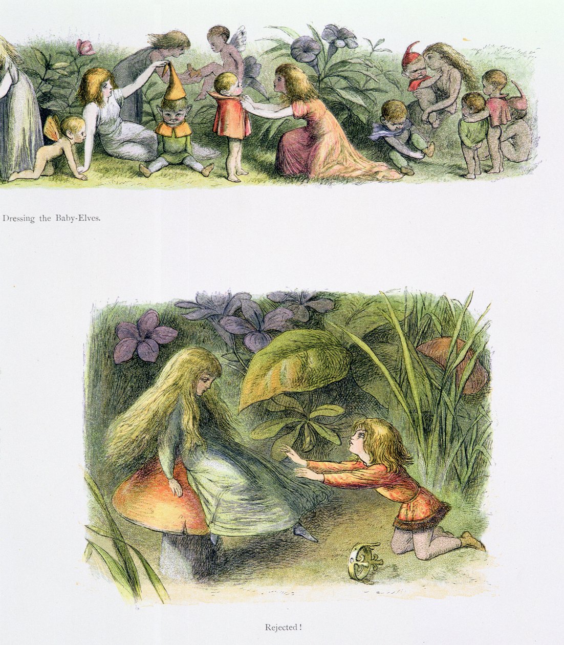 Dressing the Baby Elves, and Rejected!, illustrations from 