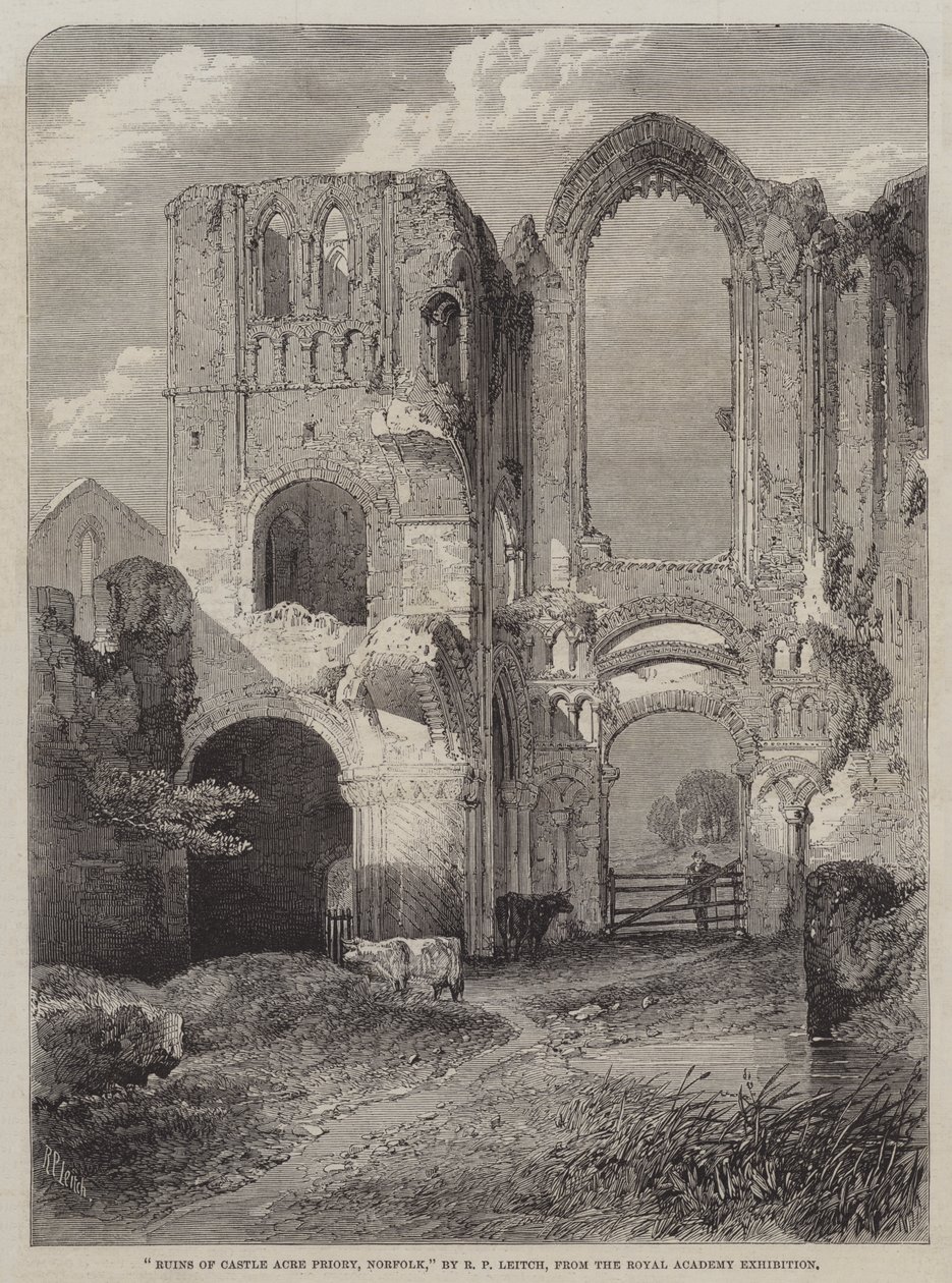 Ruins of Castle Acre Priory, Norfolk by Richard Principal Leitch