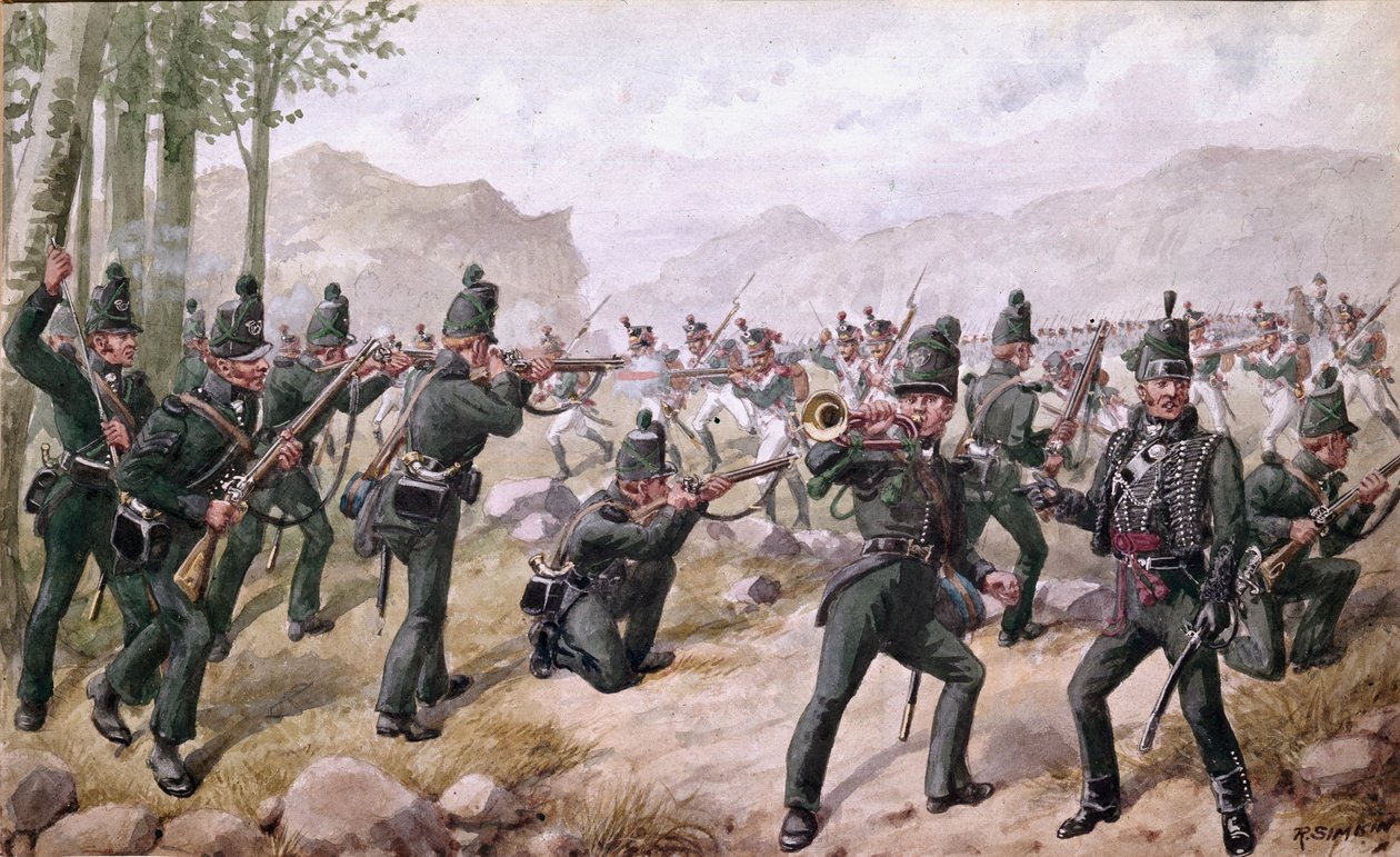 Battle of the Pyrenees, 1813, 1900 by Richard Simkin