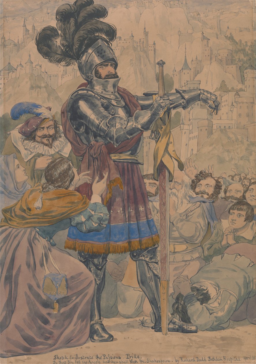 Sketch for the Passions: Pride by Richard Dadd