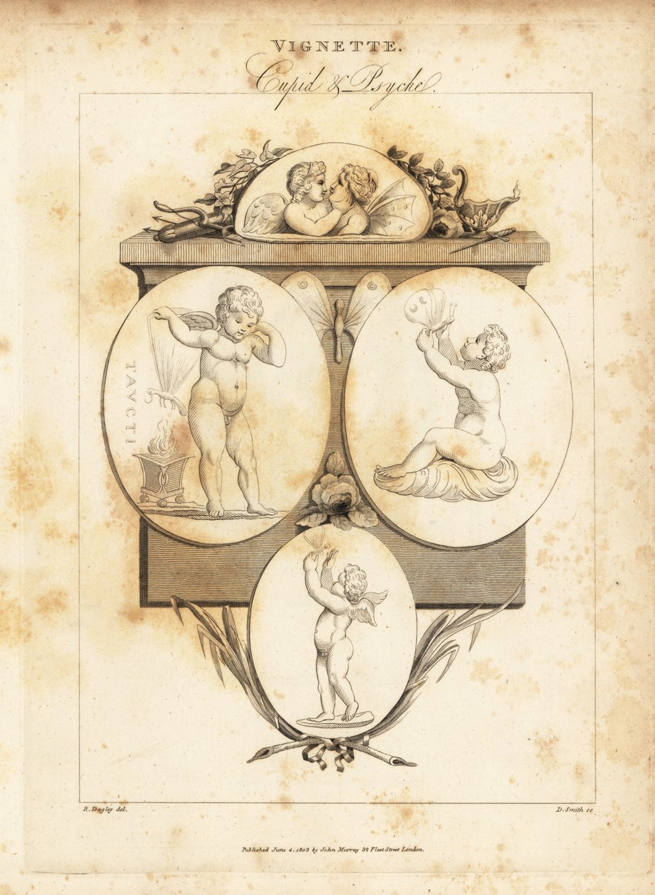 Gems illustrating Cupid and Psyche by Richard Dagley