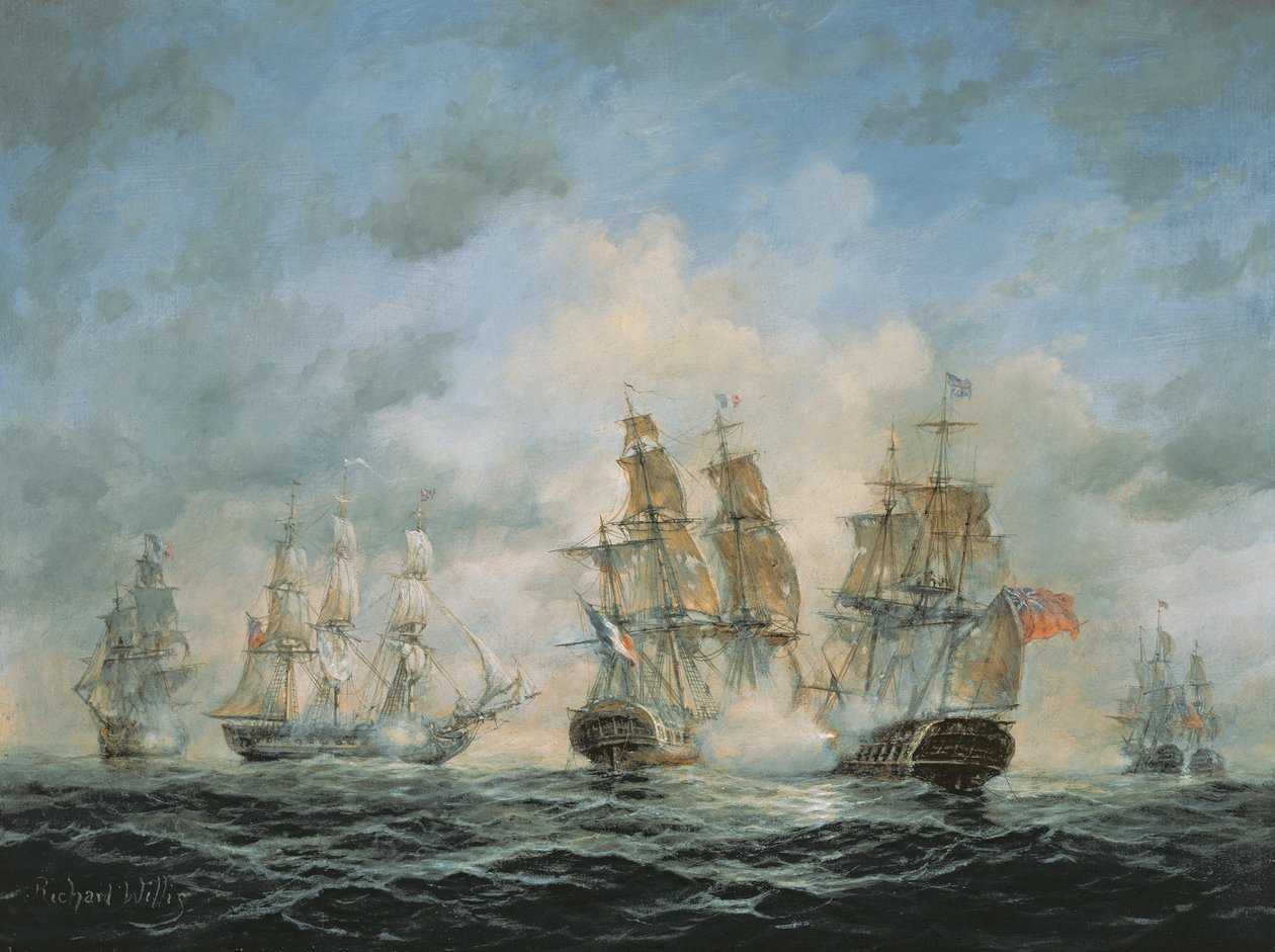 19th Century Naval Engagement in Home Waters by Richard Willis