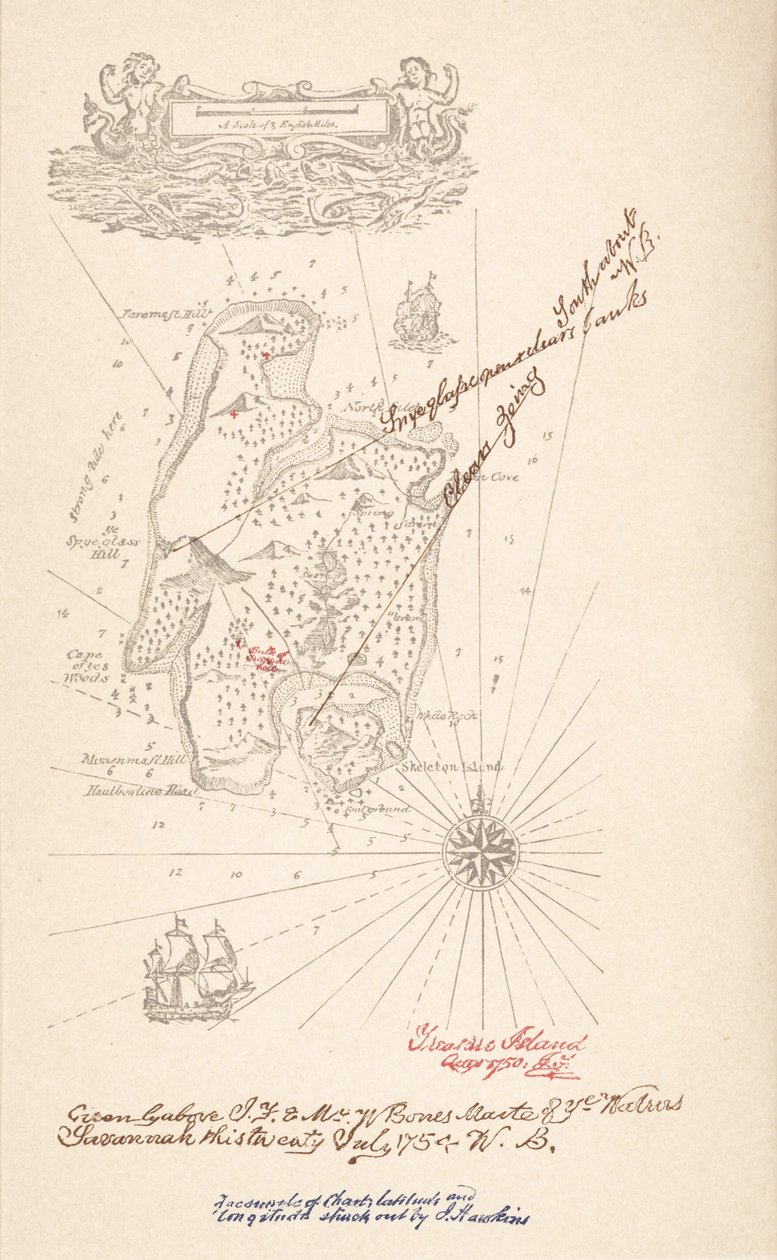 Map of Treasure Island, from Treasure Island by Robert Louis Stevenson by Robert Louis Stevenson