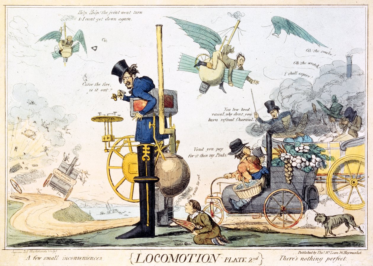 Locomotion, Plate 2nd, c.1835 by Robert Seymour