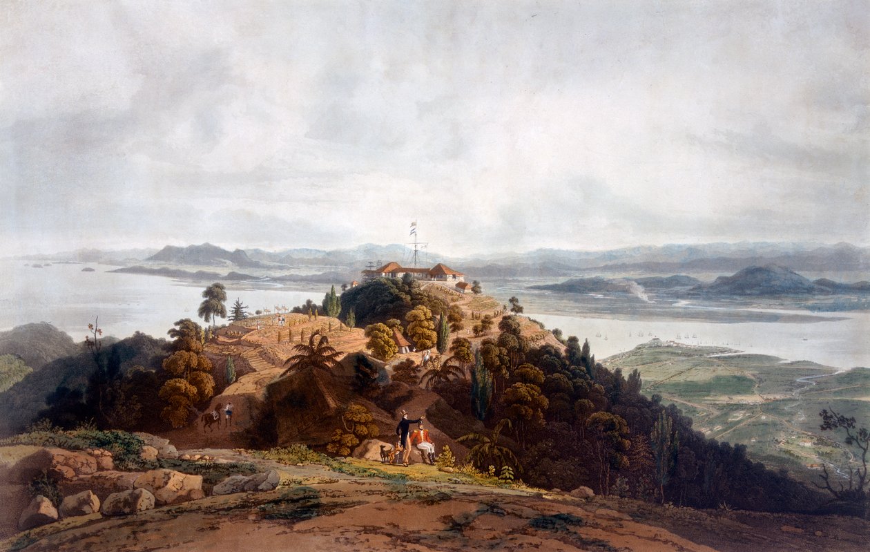 Panoramic Sketch of Prince of Wales Island by William Daniell, c.1817 by Robert Smith