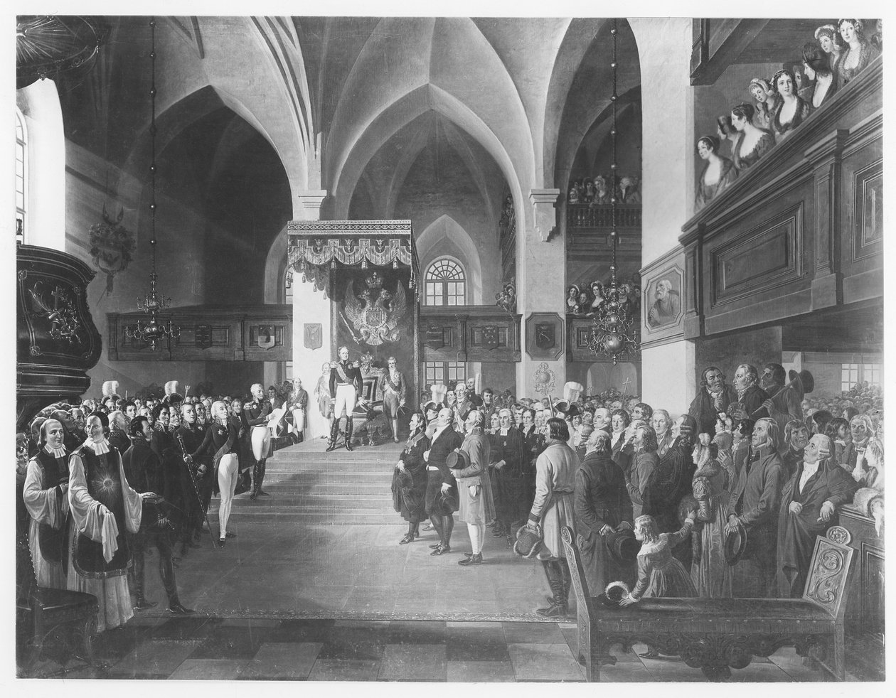 Alexander I of Russia Receiving Homage from the States of Finland by Robert Wilhelm Ekman