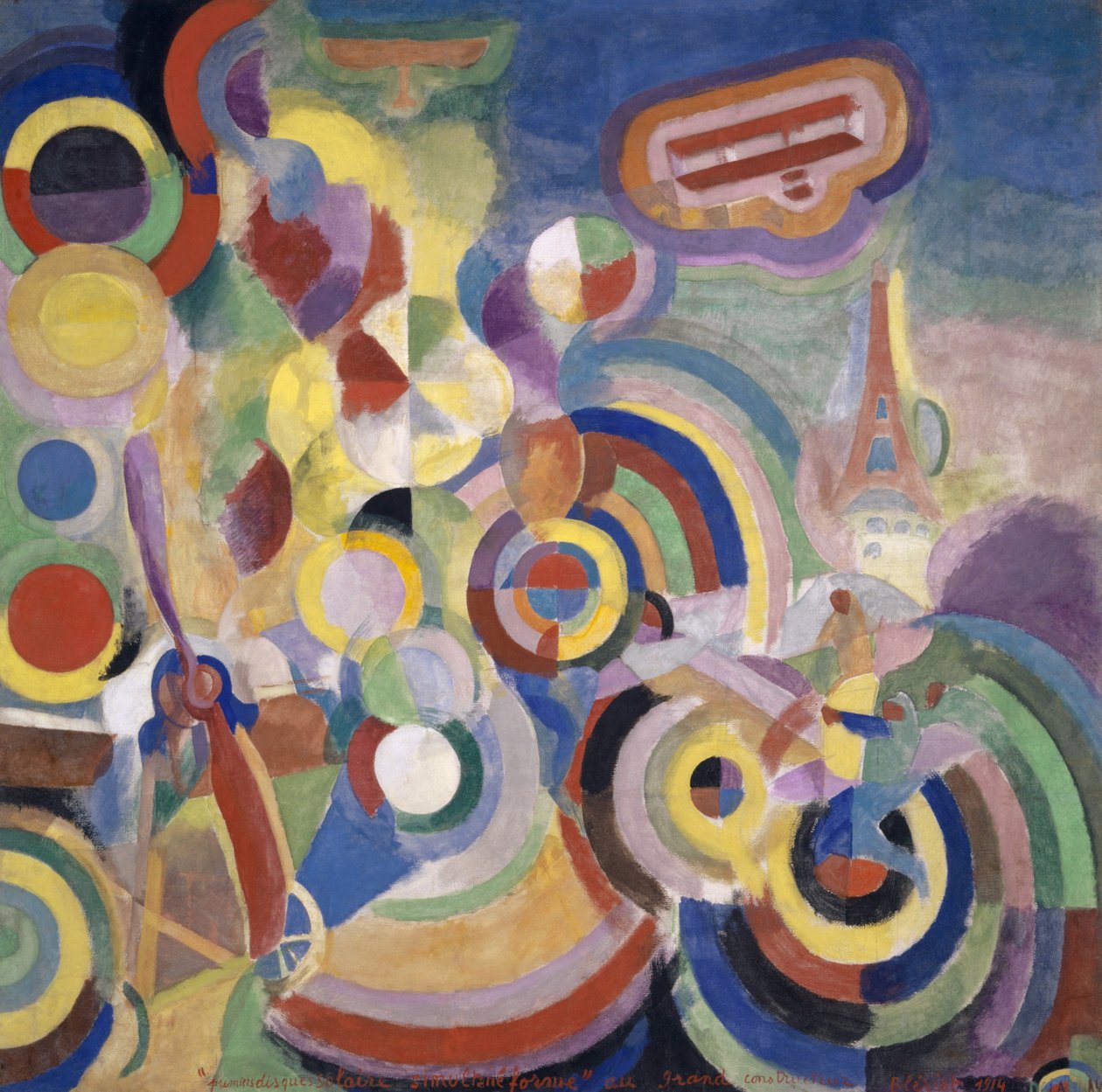 Homage to Blériot by Robert Delaunay