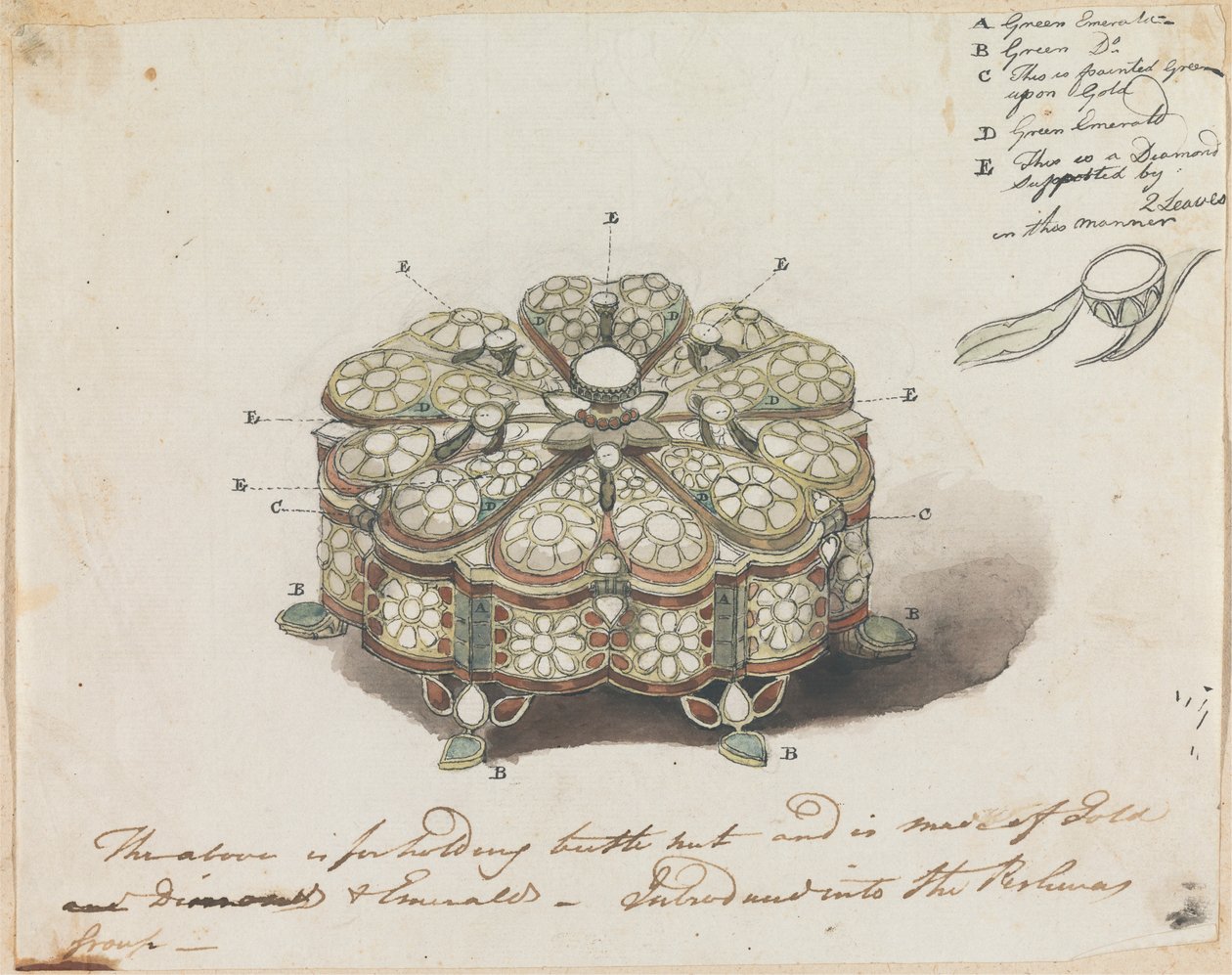 Jeweled Box for Betel Nuts by Robert Mabon