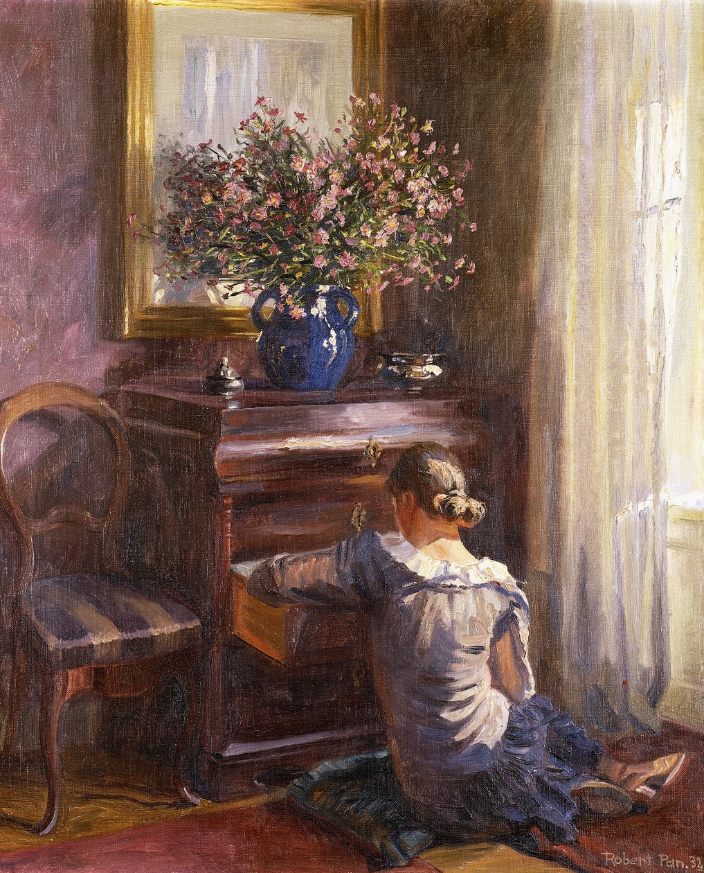 A Woman in an Interior by Robert Panitzsch