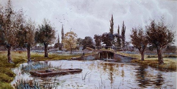 Cardington Lock by Robert Winchester Fraser