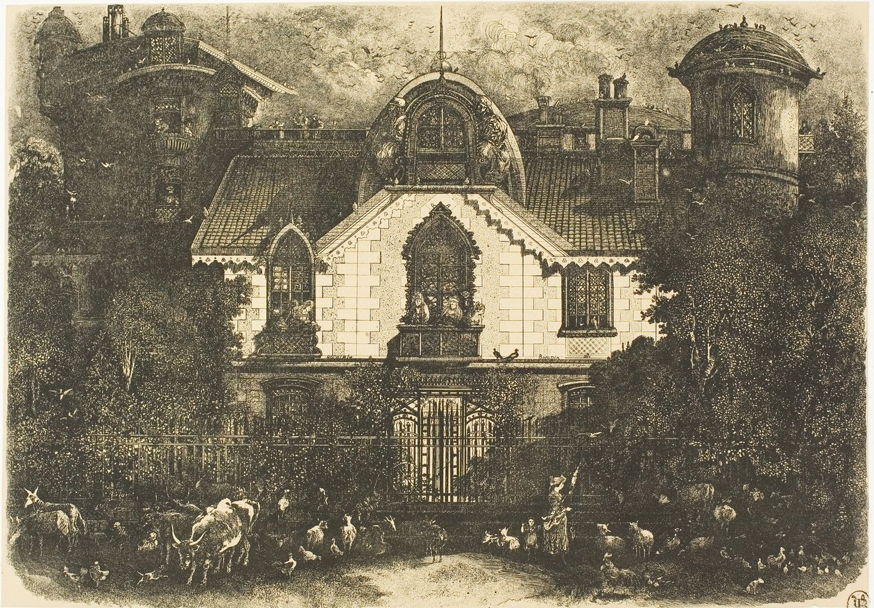 The Enchanted House by Rodolphe Bresdin