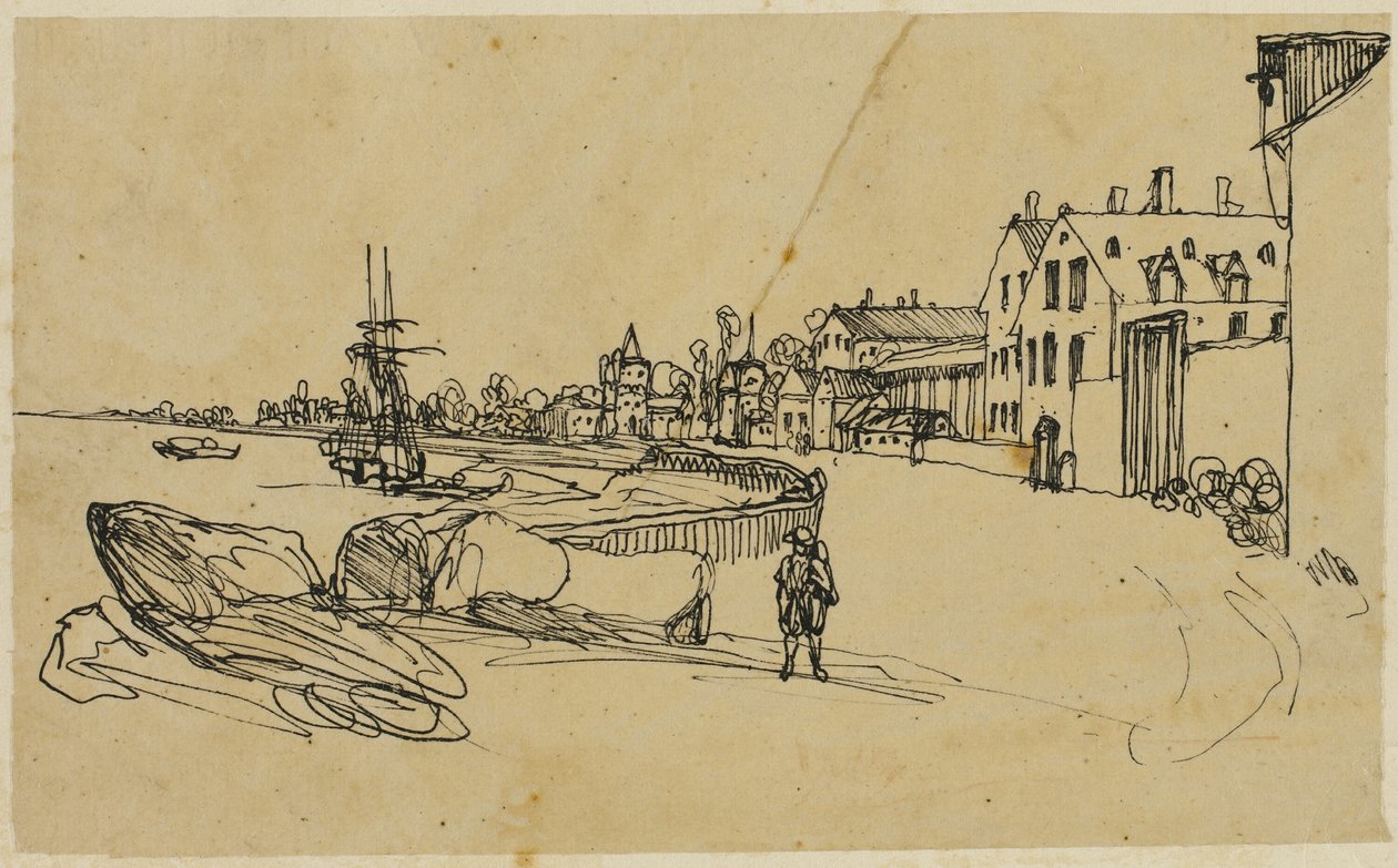 The Shore by Rodolphe Bresdin