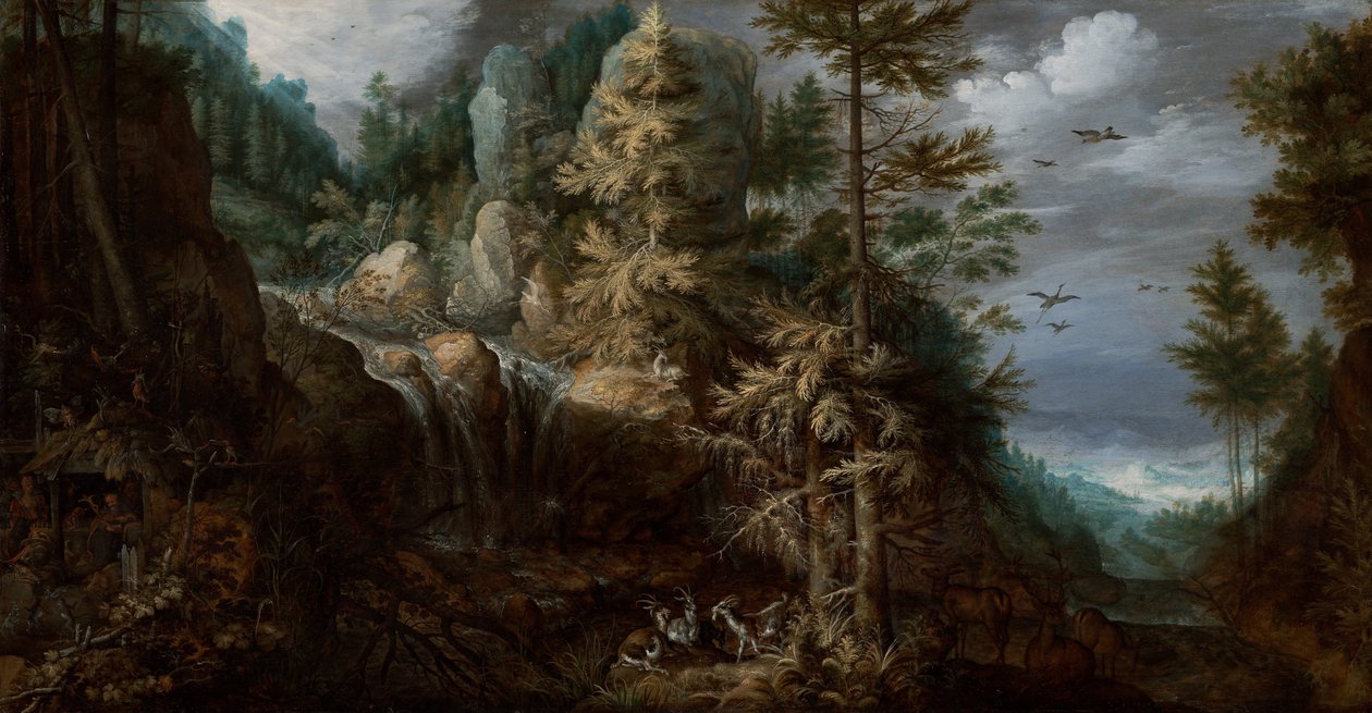 Landscape with the Temptation of Saint Anthony by Roelant Saverij