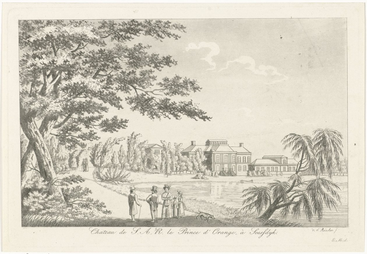 View of Soestdijk Palace by Roelof van der Meulen