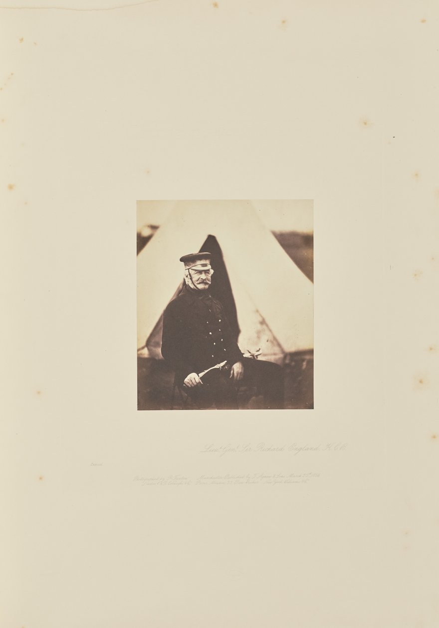 Lt. General Sir Richard England, K.C.B. by Roger Fenton