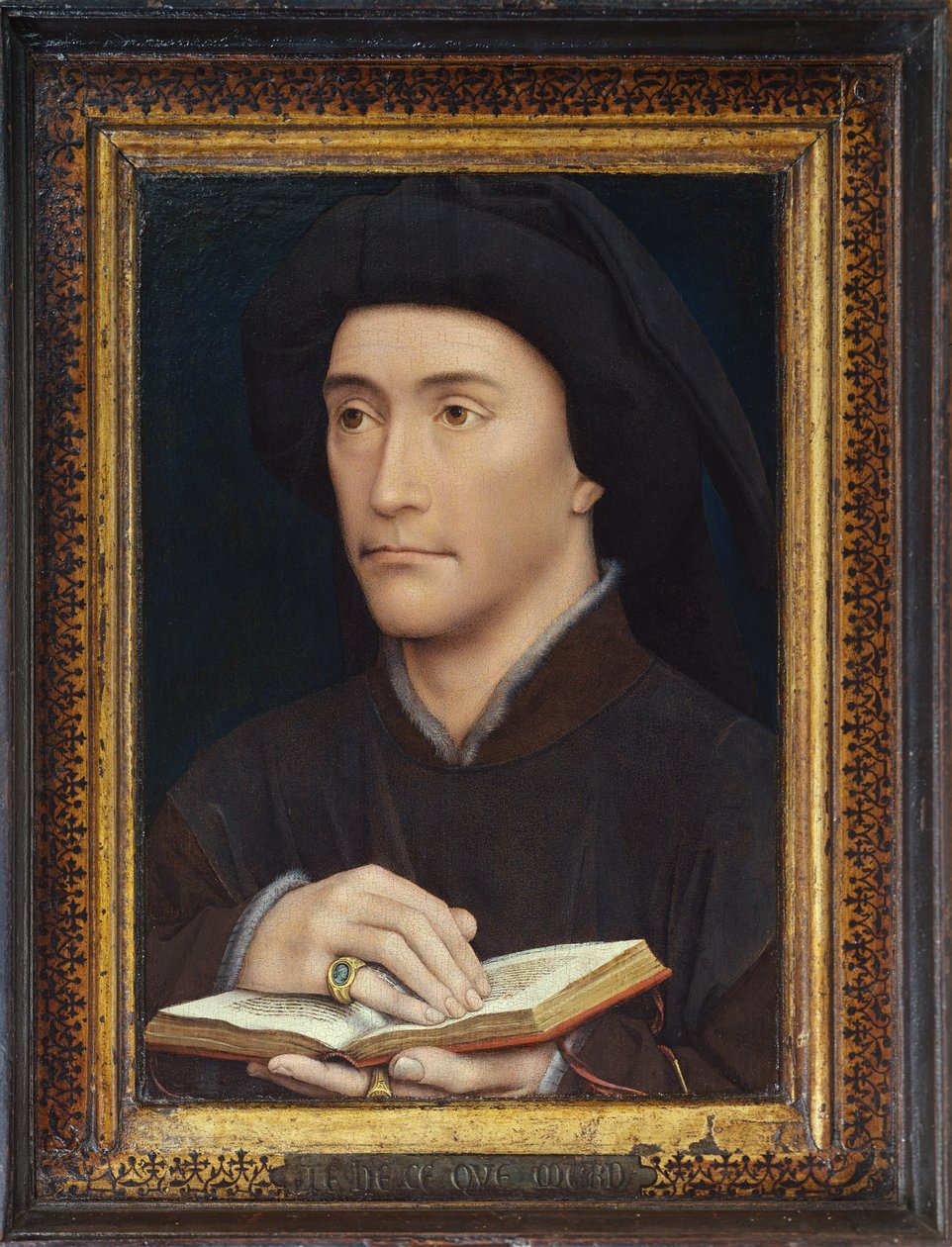 Portrait of a Man holding an Open Book by Rogier van der Weyden