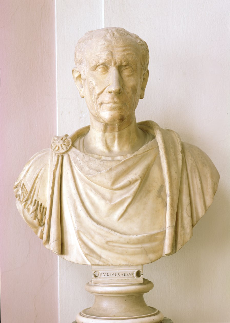 Bust of Julius Caesar (100-44 BC) by Roman