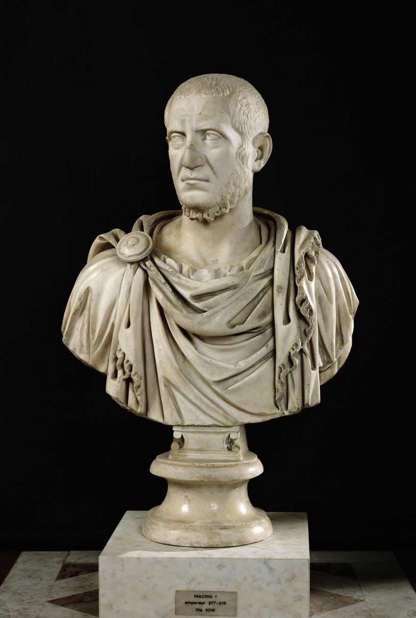 Bust of Marcus Claudius Tacitus or Marcus Opelius Macrinus by Roman