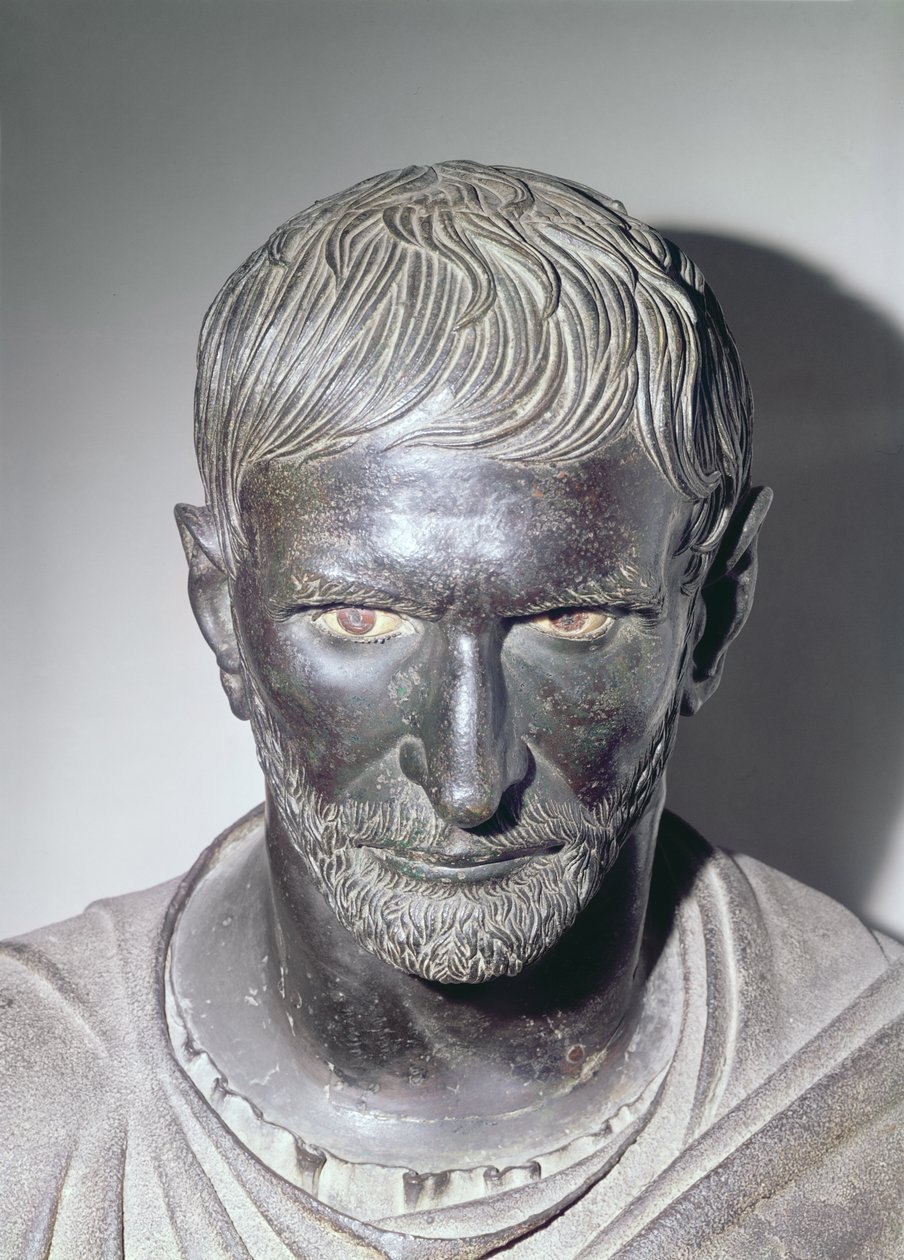 Capitoline Brutus, 4th-3rd century BC (detail) by Roman